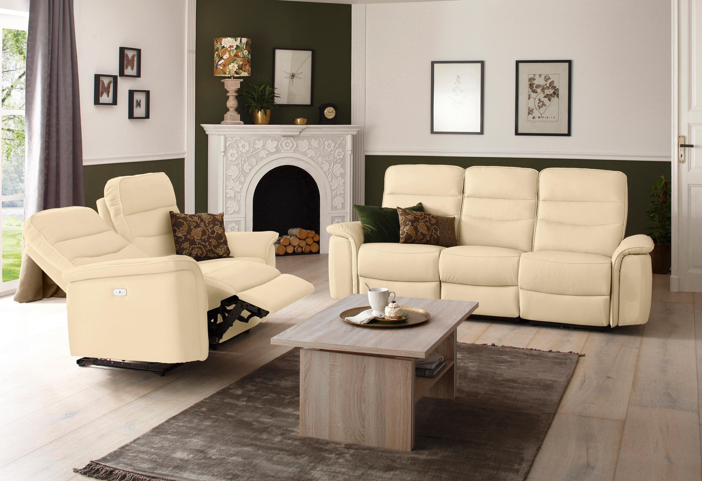 Home affaire 2-Sitzer »Maldini«, elektrischer Relaxfunktion und USB-Anschluss, Breite 166 cm