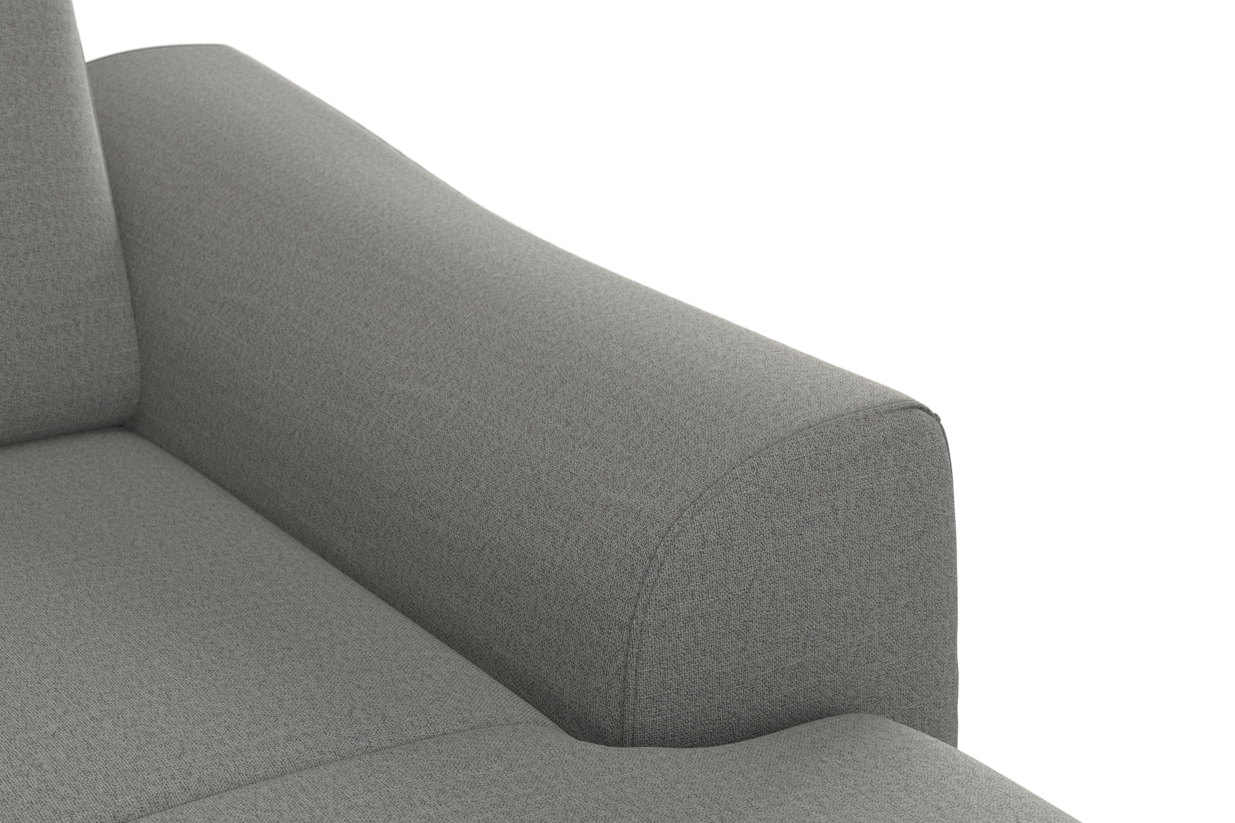 sit&more Ecksofa »Dundee L-Form« mit Federkern und Massivholzfüßen, wahlweise mit Kopfteilverstellung