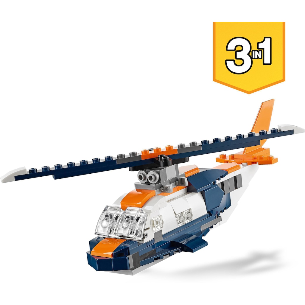 LEGO® Konstruktionsspielsteine »Überschalljet (31126), LEGO® Creator 3in1«, (215 St.)