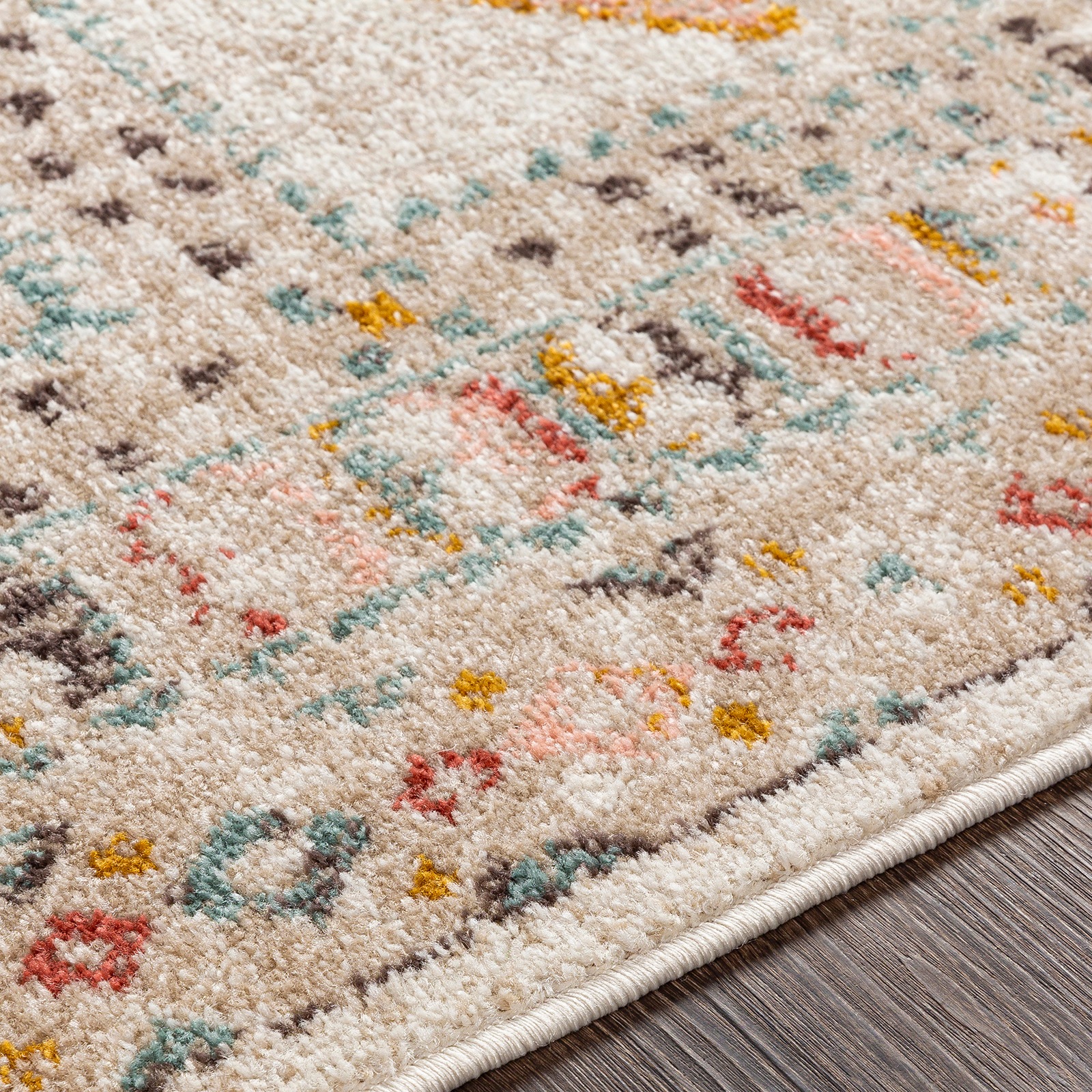 Livabliss Teppich »JAIPUR«, rechteckig, 13 mm Höhe, Skandinavischer Teppich, Kurzflor Boho-Wohnzimmerteppich, Läufer