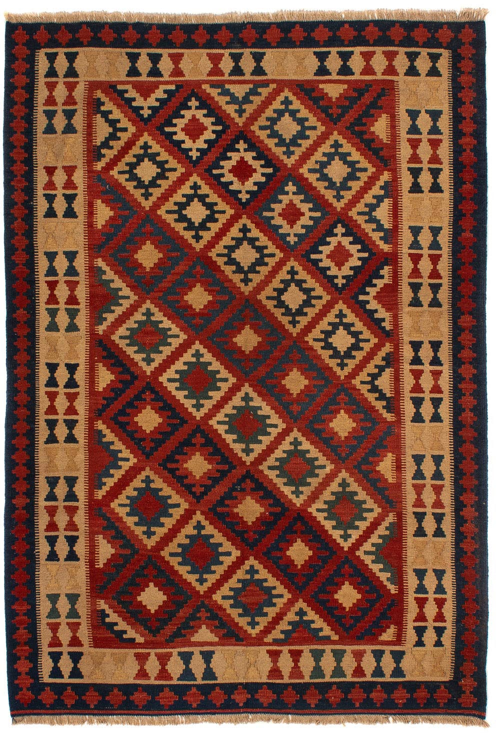 morgenland Wollteppich »Kelim - Oriental - 215 x 150 cm - mehrfarbig«, rech günstig online kaufen