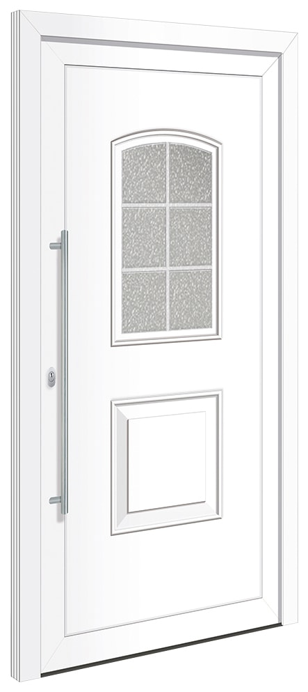 ohne cm, Fenster 10«, inklusive kaufen 100x200 Türrahmen & BxH: Griff, weiß, RORO Haustür Türen »Otto online