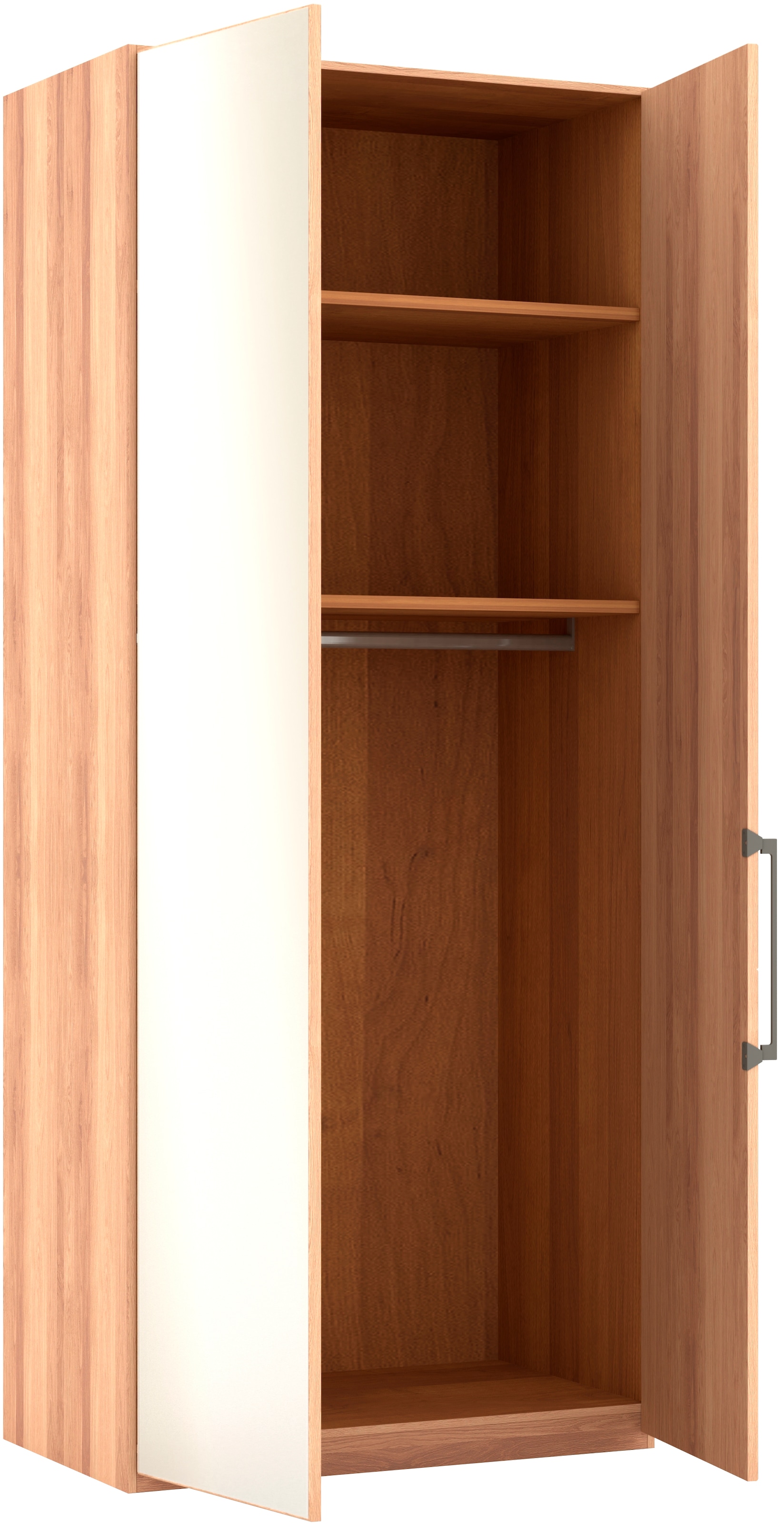 Musterring Drehtürenschrank »Sorrent, Kleiderschrank, Schrank, teilmassiv Eiche«, (mit Türdämpfern, in 5 Breiten & 2 Höhen, extra Böden, MADE IN GERMANY), Türen Eiche massiv oder als Parsol-Bronze-Spiegel, verschiedene Maße