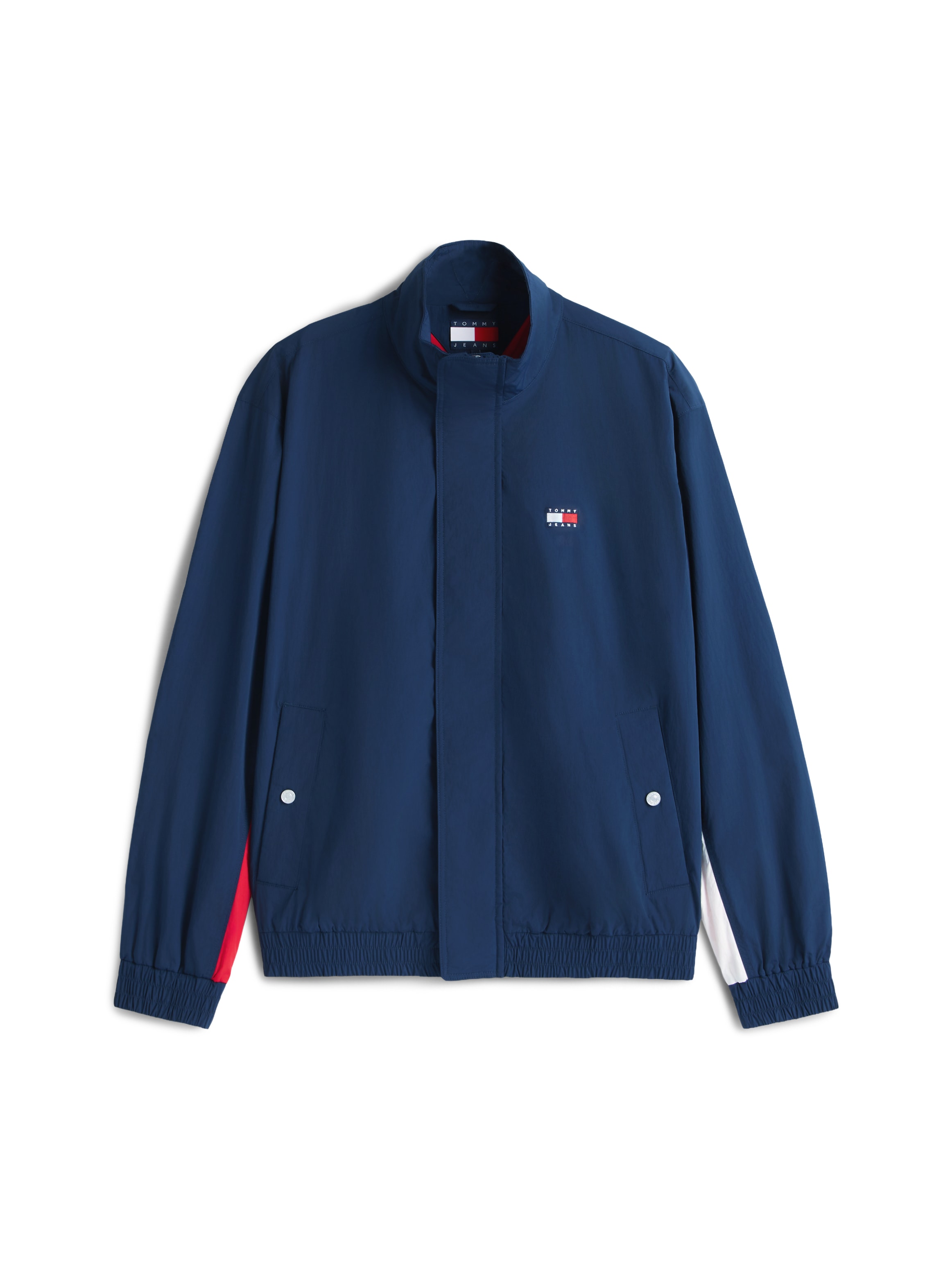 Tommy Jeans Windbreaker »TJM HERITAGE FLAG« ohne Kapuze Regular fit mit Stehkragen und Markenprint Rückenprint Tommy Flag