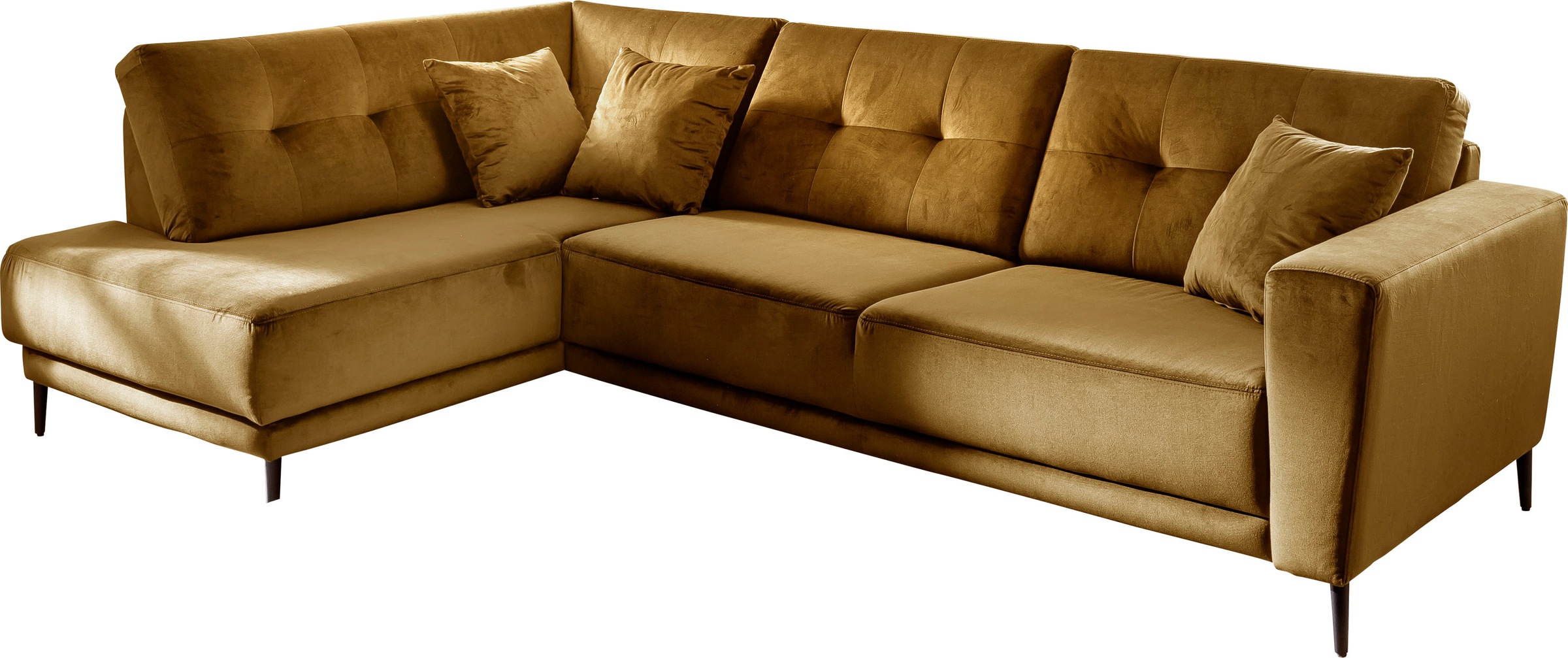 Trends by HG Polsterecke »Barcelona L-Form«, mit Metallfuss, frei im Raum s günstig online kaufen