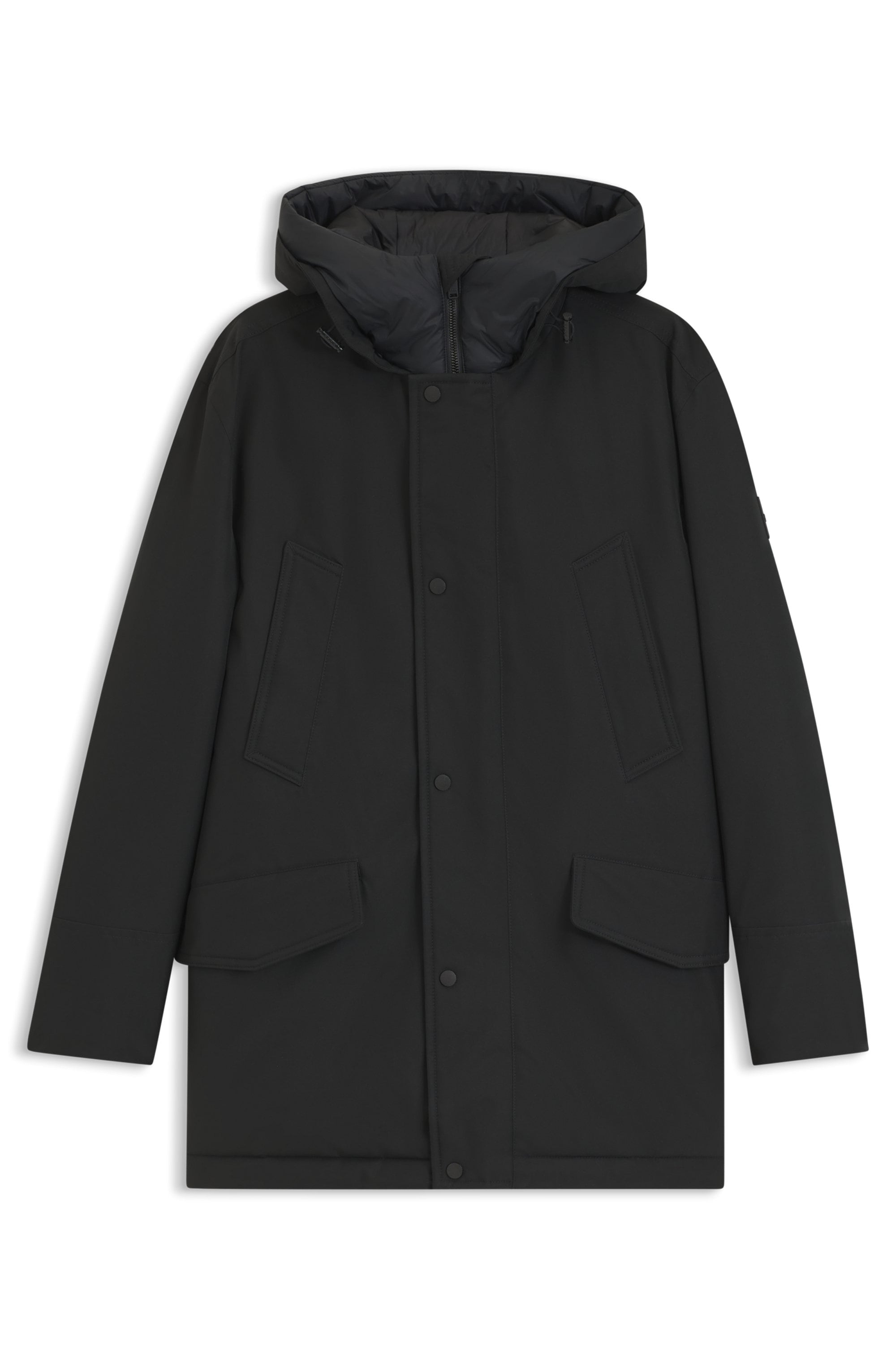 BOSS ORANGE Parka »Osiass1« mit Kapuze im Relaxed Fit, wasserabweisend
