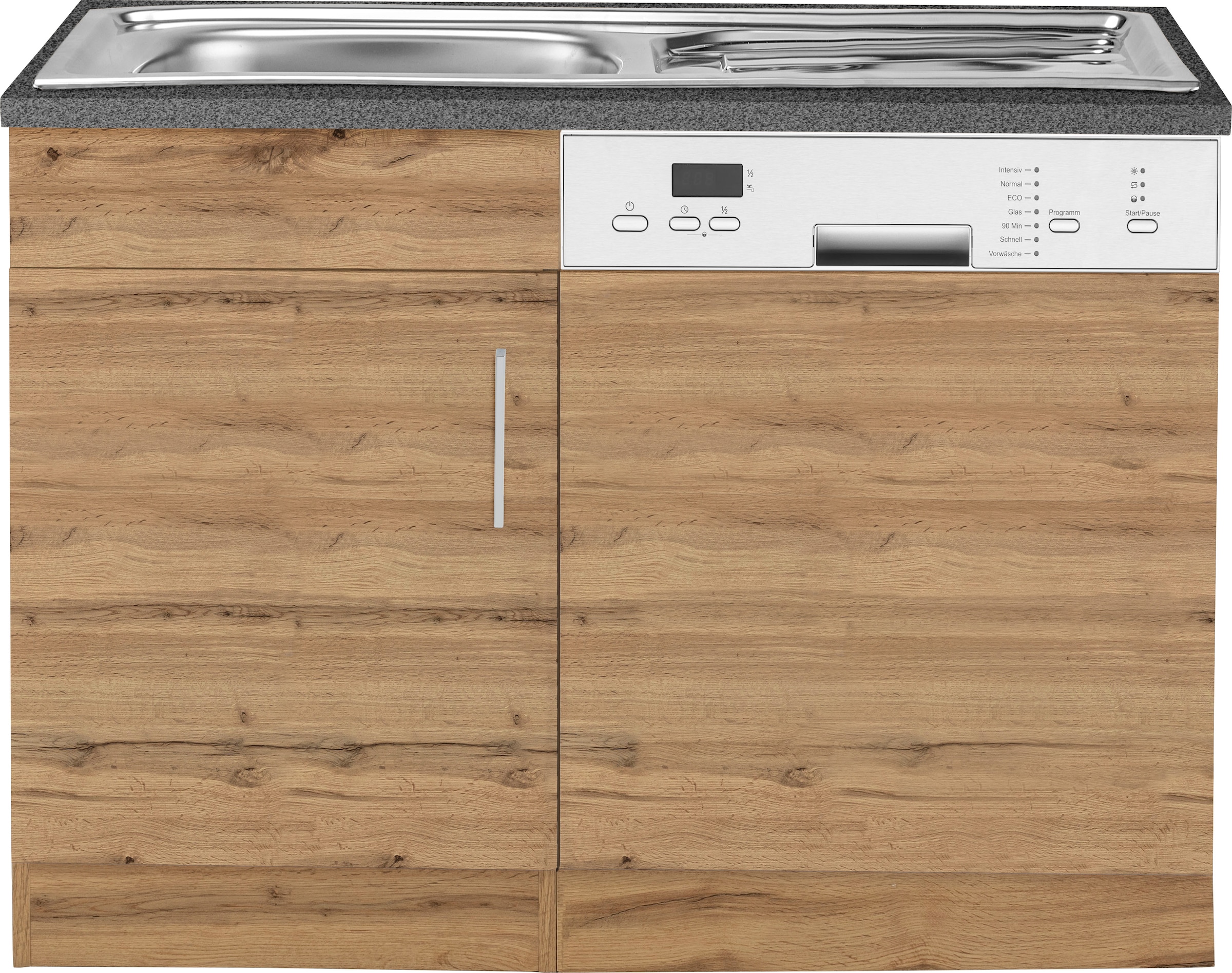 KOCHSTATION Spülenschrank »KS-Colmar«, 110 cm, Front und Sockelblende für teilintegrierten Geschirrspüler