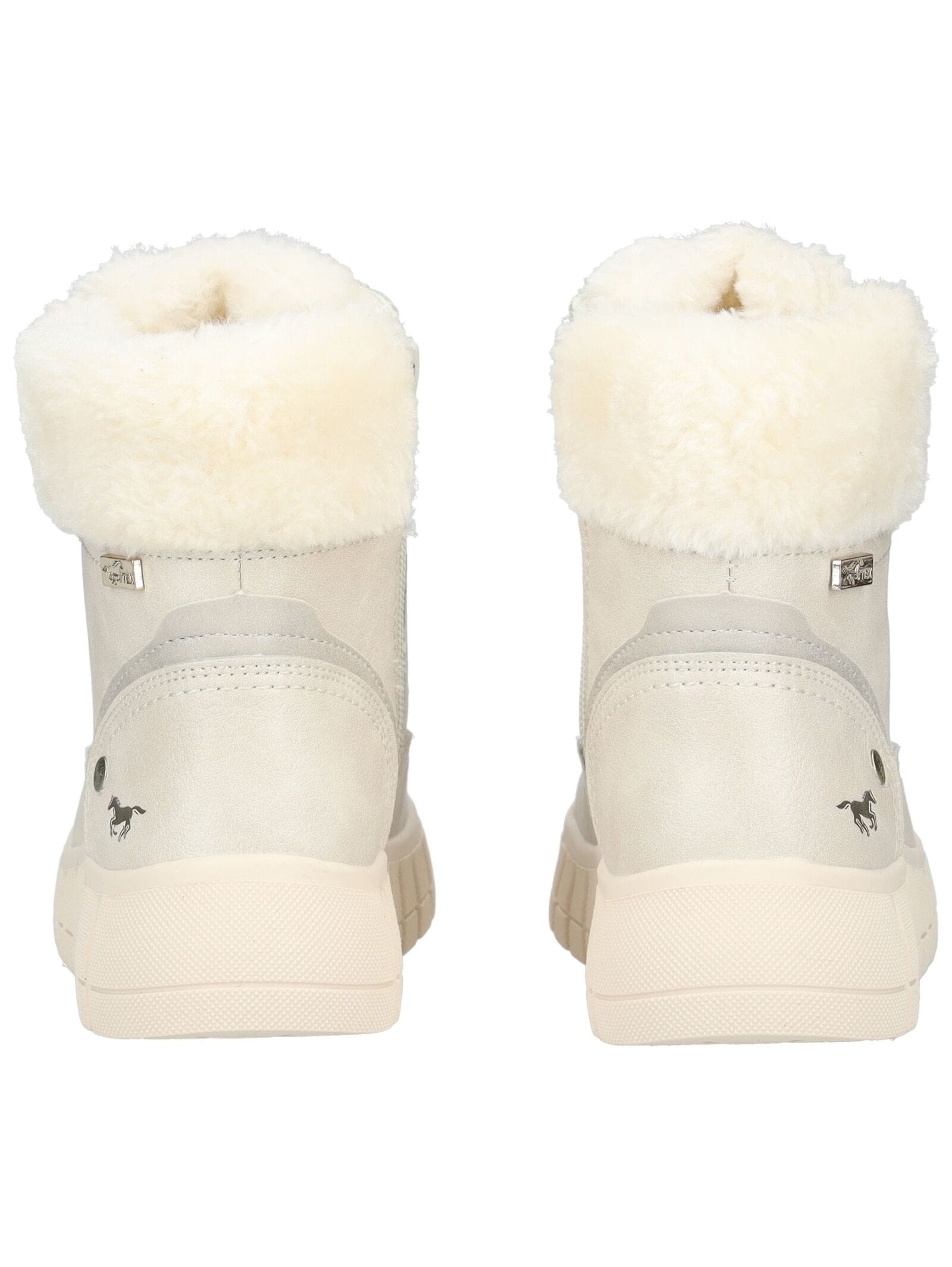 Mustang Shoes Schnürstiefelette »Mustang Shoes Stiefelette Lederimitat/Textil«