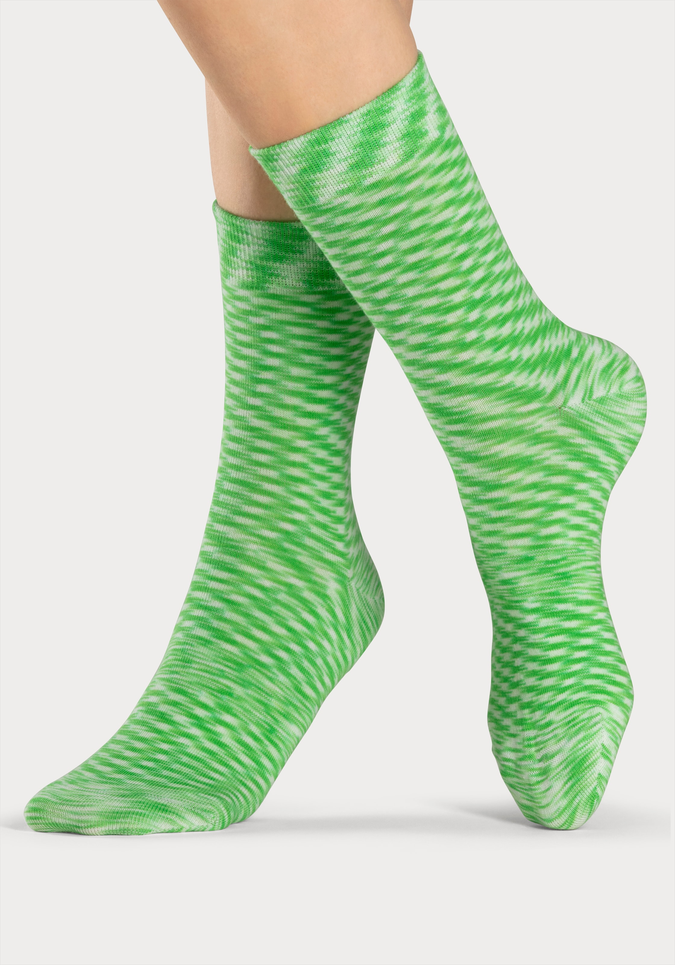H.I.S Freizeitsocken, (Packung, 6 Paar), mit farbigem Garn