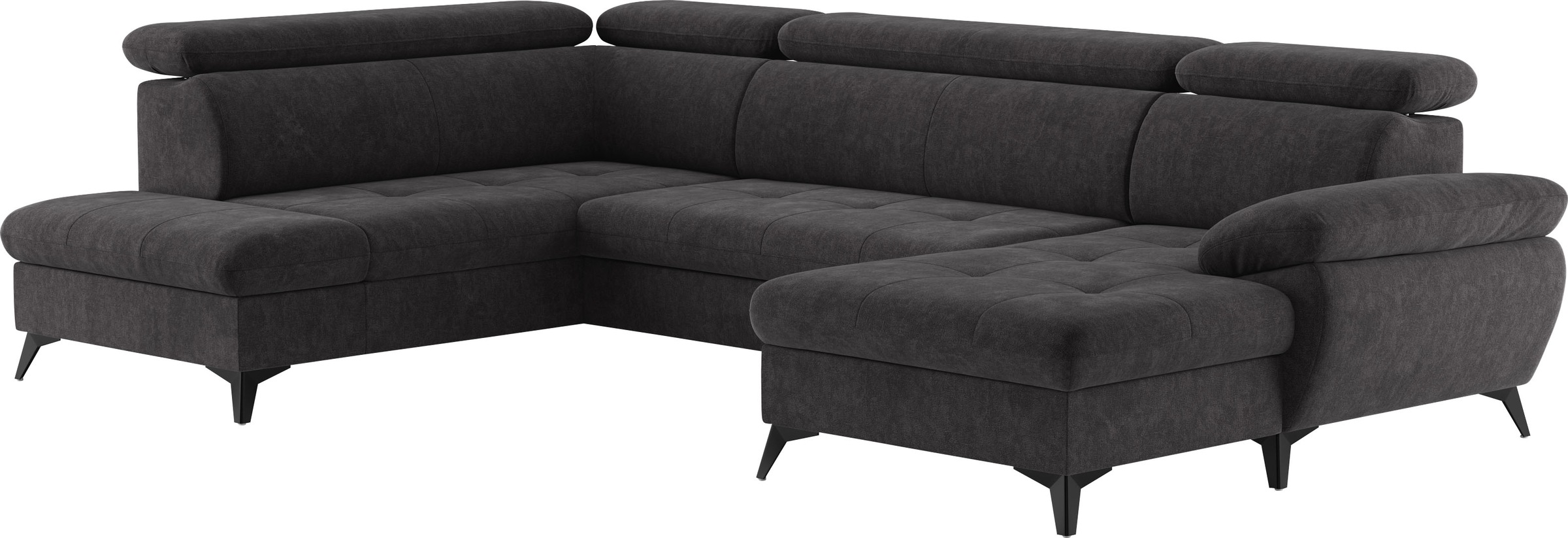 COTTA Wohnlandschaft »Hudson U-Form«, mit Kopfteilverstellung, wahlweise mit Bettfunktion & Bettkasten