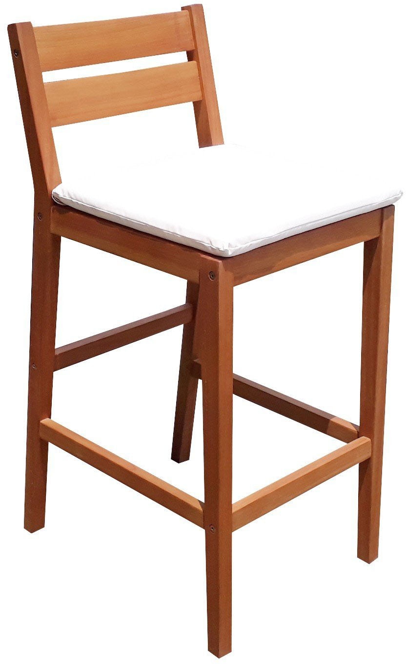 Garden Pleasure Gartenbar-Set »»MAINE««, (5 tlg.), 4 Stühle, Tisch LxB: 107x60 cm, inkl Kissen