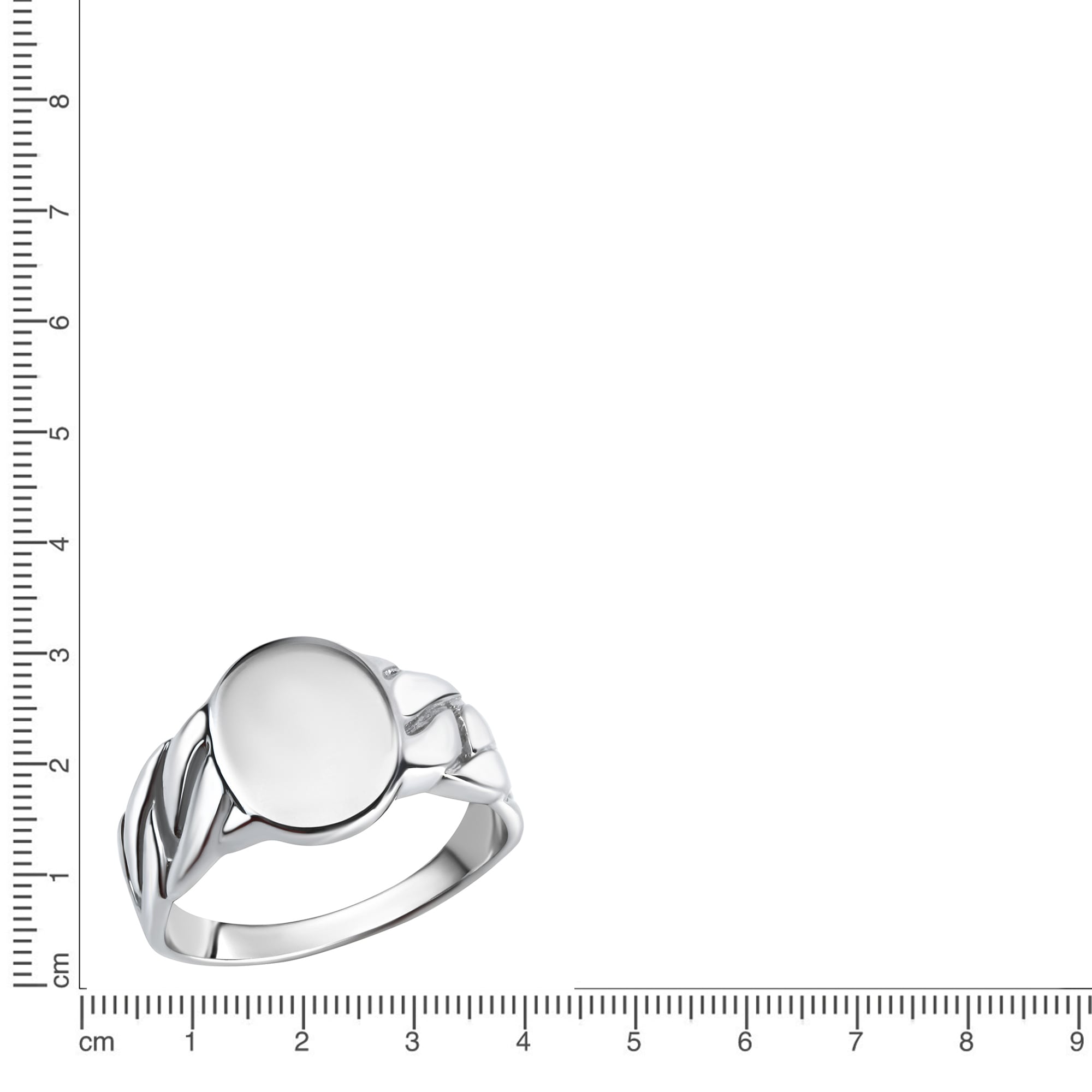 Vivance Fingerring »925/- Sterling Silber rhodiniert oval«