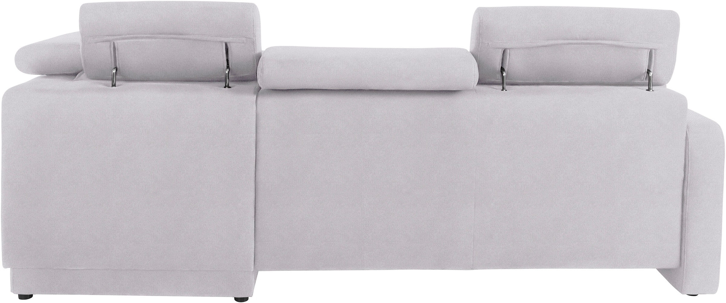 sit&more Ecksofa »Bologna L-Form«, Kopfteilverstellung, wahlweise mit Bettfunktion und Schubkasten