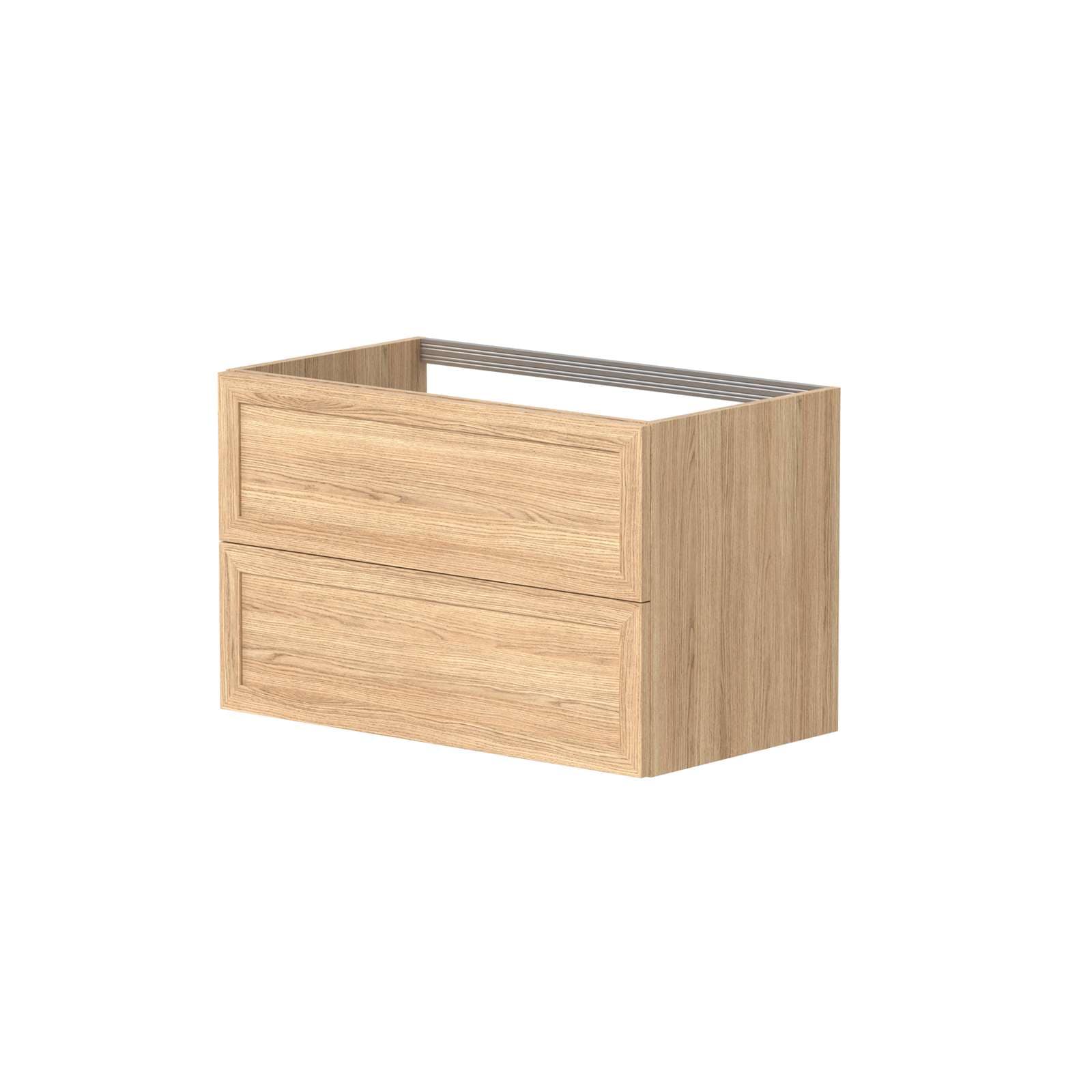 welltime Waschtisch »Rustic«, mit Soft-Close-Funktion, Breite 81,5 cm, Eichenfurnier
