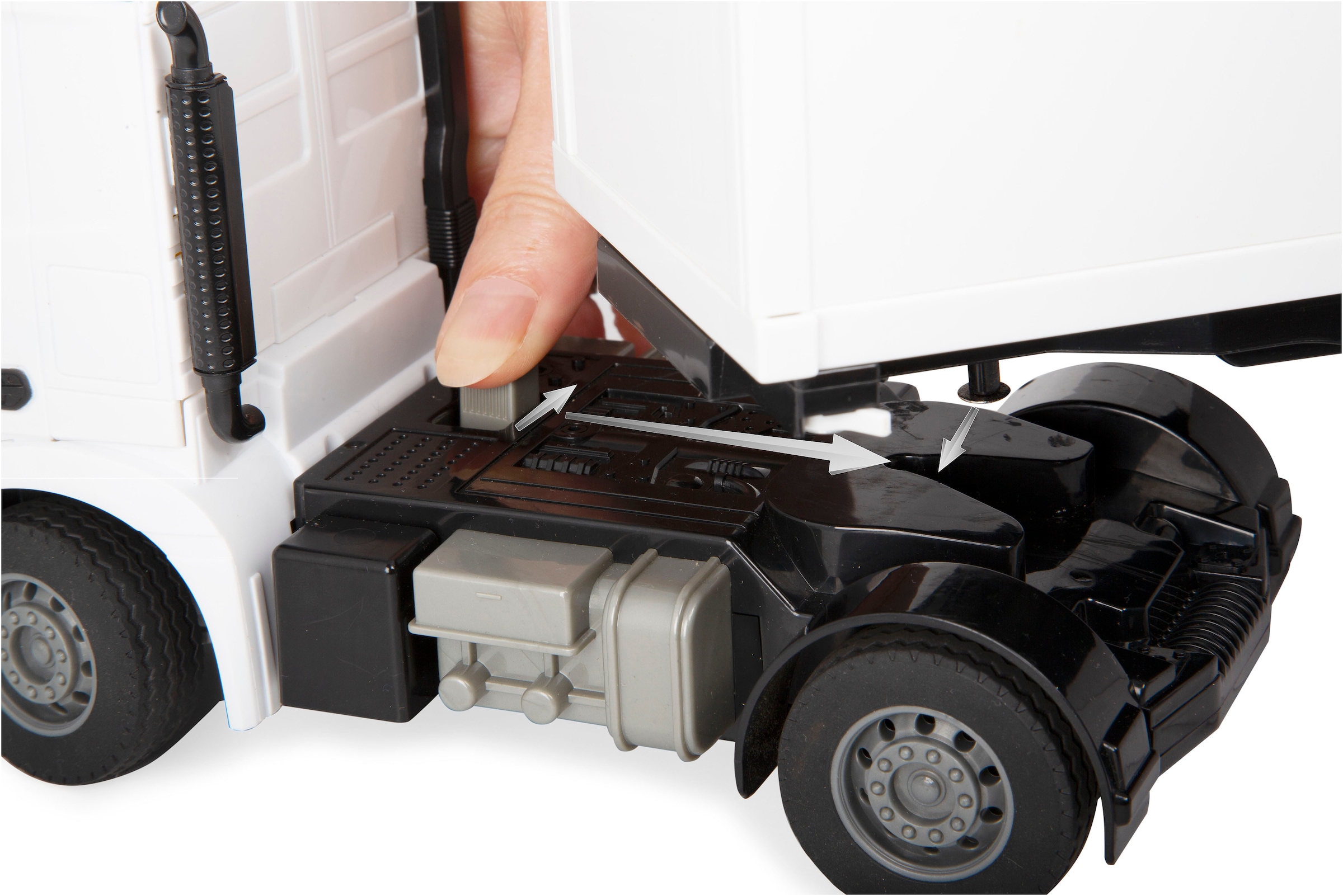 Jamara RC-Auto »Container LKW Mercedes-Benz Arocs 1:26 2,4GHz«, mit LED Licht