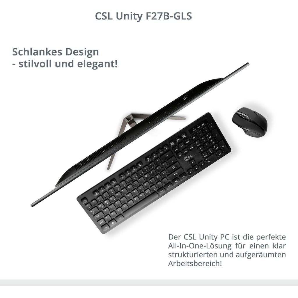 CSL All-in-One PC »Unity F27-GLS mit Windows 10 Pro«