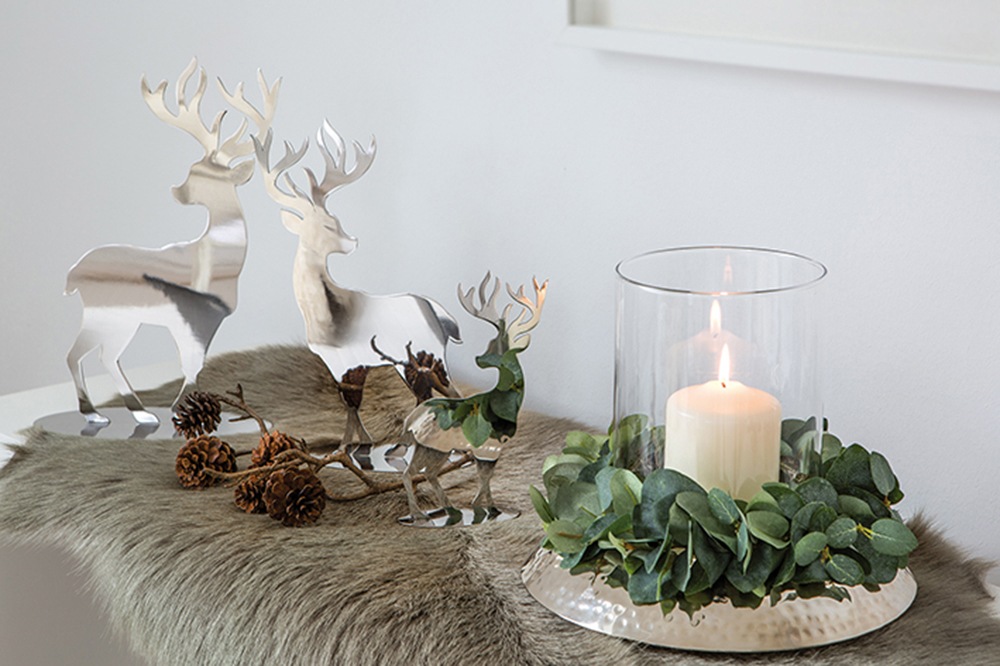 Fink Weihnachtsfigur »Hirsch JASPER, Weihnachtsdeko«, aus Edelstahl günstig online kaufen