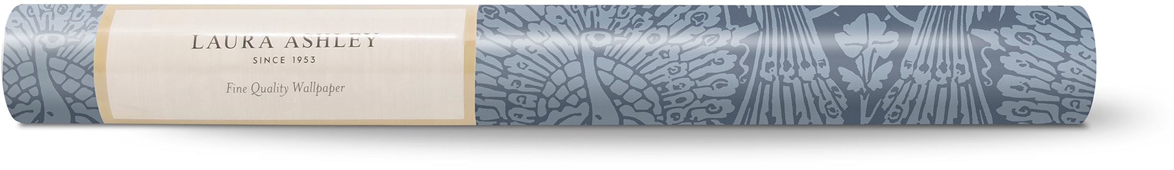 LAURA ASHLEY Vliestapete »Laura Ashley Peacock Damask Dusky Seaspray Vliestapete«, animal print, Laura Ashley Peacock Damask Dusky Seaspray Vliestapete
