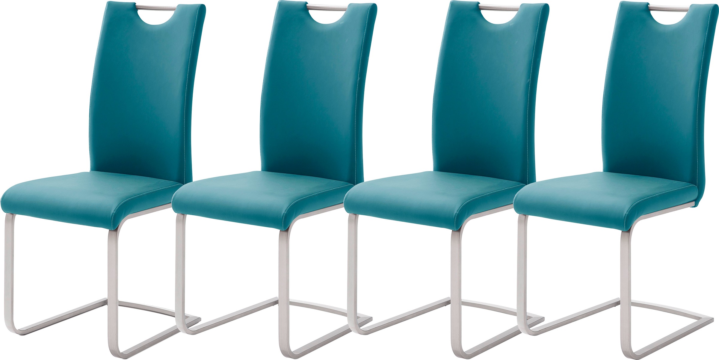 MCA furniture Freischwinger »Paulo« (Set) 4 Stk. Kunstleder Stuhl belastbar günstig online kaufen