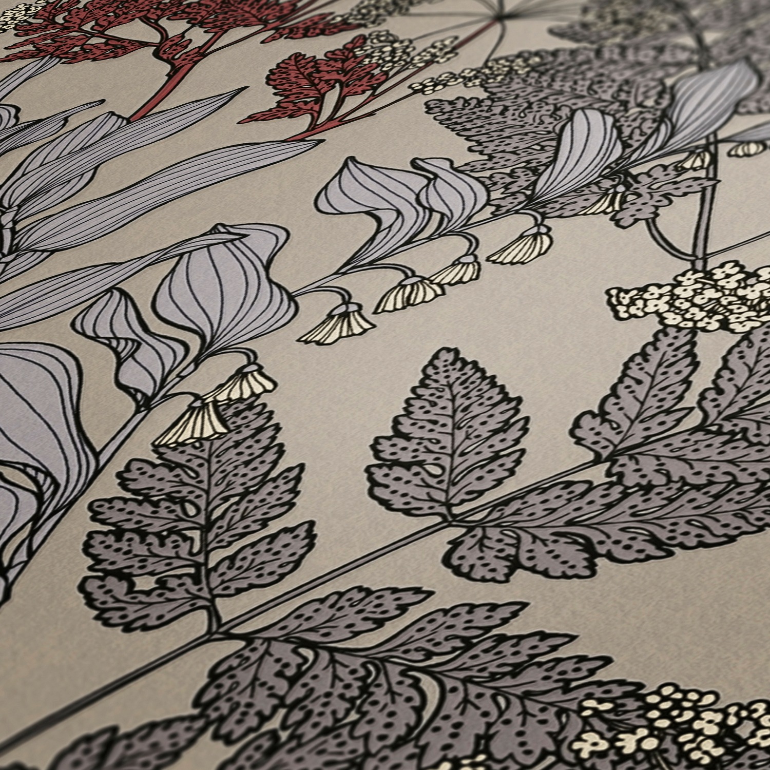 Architects Paper Vliestapete »Floral Impression«, floral-botanisch-Wald, Tapete Blumen Tapeten Wohnzimmer Schlafzimmer Küche modern Design Büro