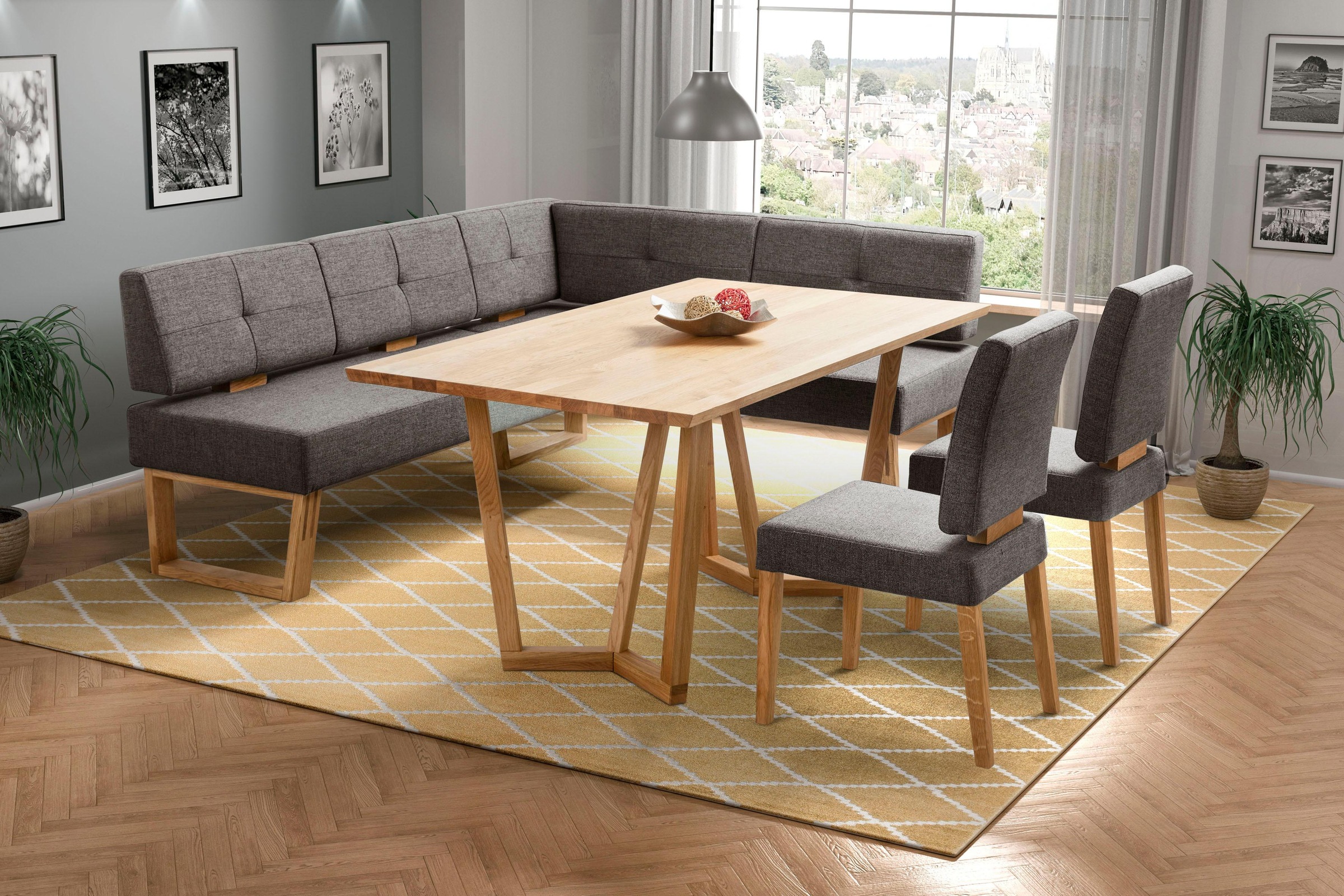 Home affaire Eckbankgruppe »Ponza Eckbank Küchenbank BESTSELLER« Set, 4 Stk günstig online kaufen