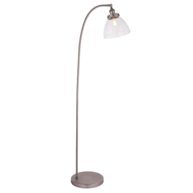 Brilliant Stehlampe »Noami«, 1 flammig-flammig, mit Fußschalter, 152 cm  Höhe, E27, Metall/Glas, silber online kaufen