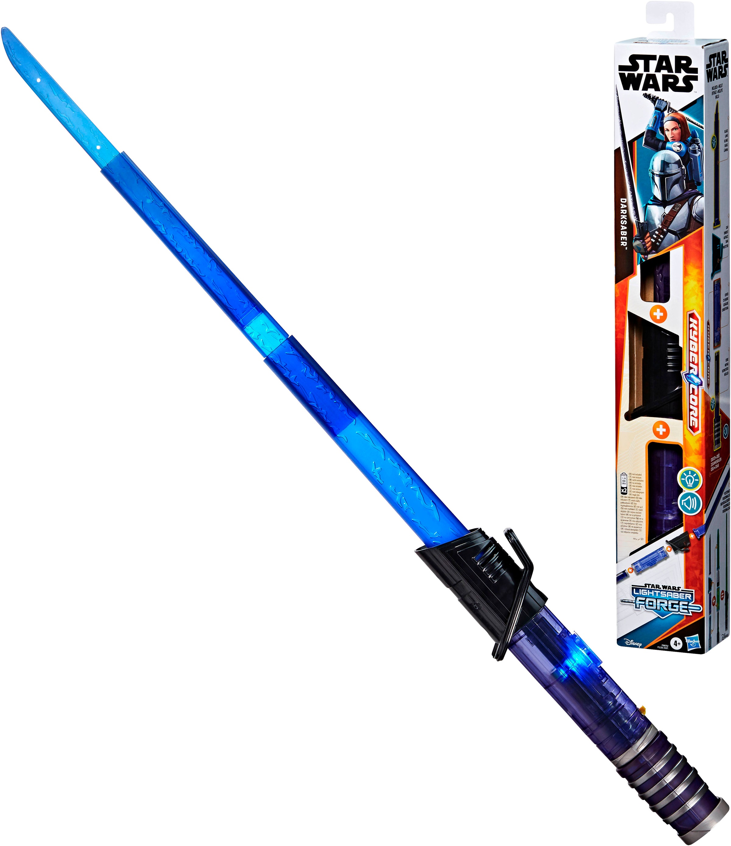 Hasbro Lichtschwert »Star Wars Lightsaber Forge Kyber Core Darksaber«, elektronisches Lichtschwert; mit Licht und Sound