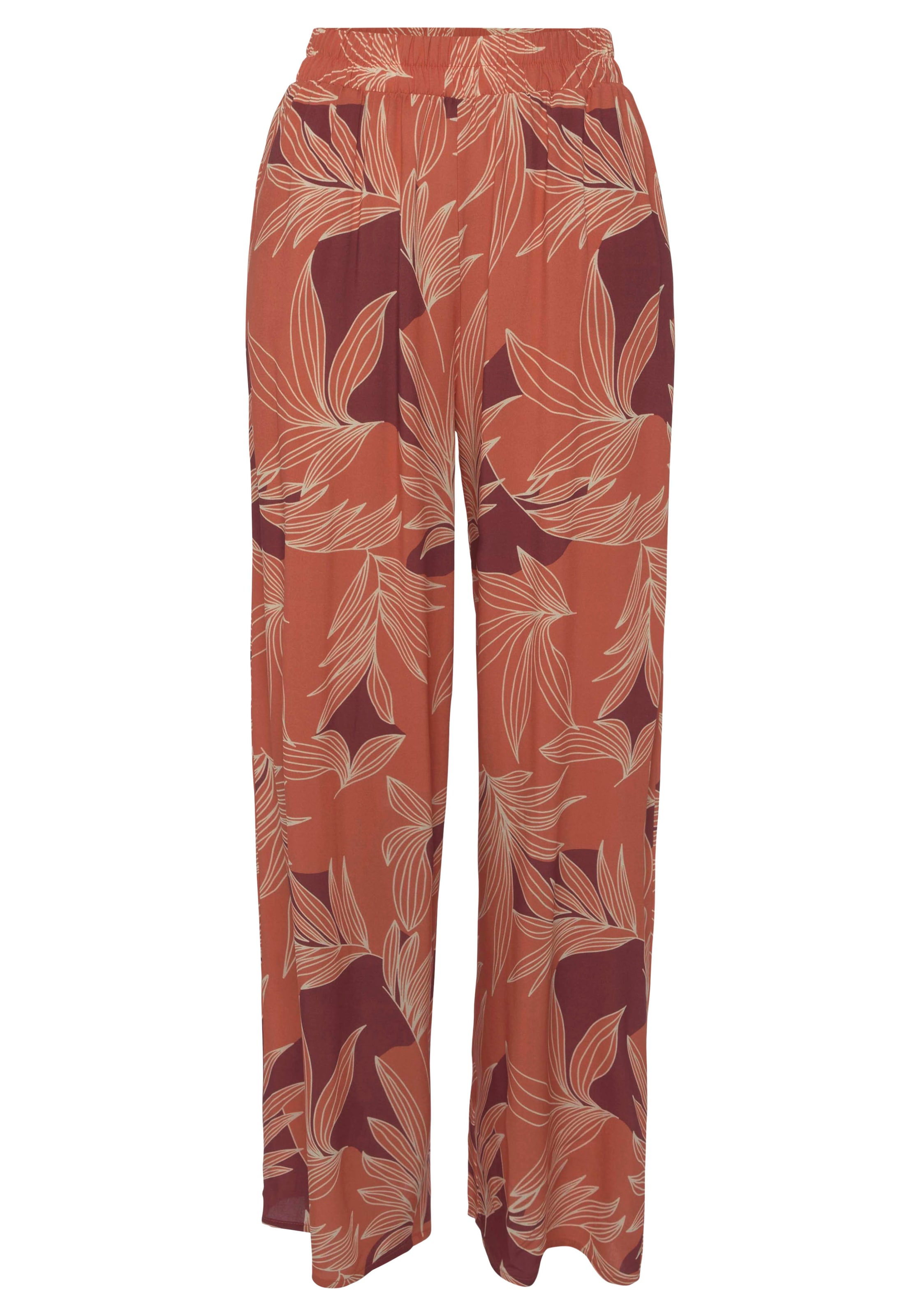 LASCANA Palazzohose, mit Alloverprint und Taschen, Wide-Leg, Stoffhose