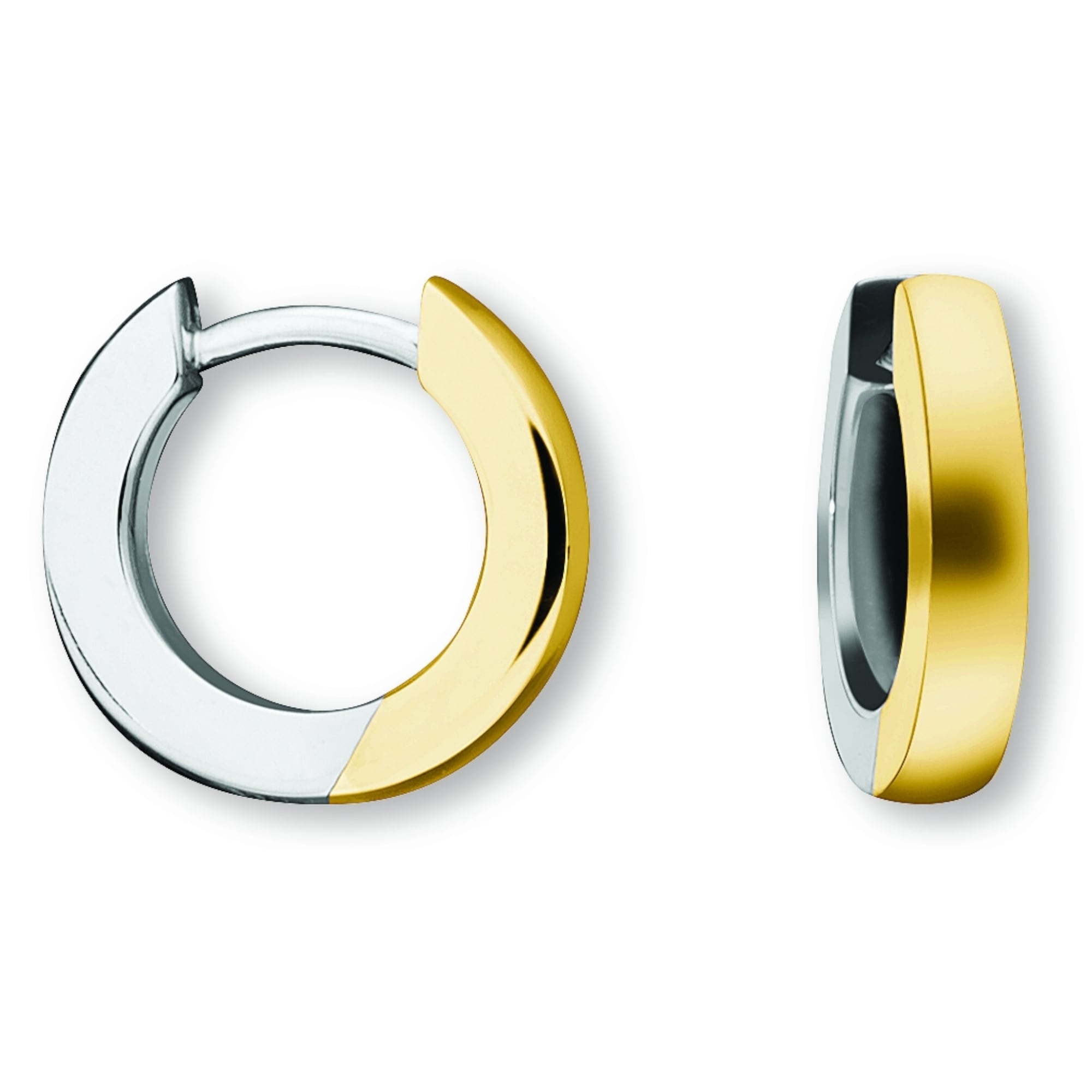 ONE ELEMENT Paar Creolen »Ohrringe Creolen aus 333 Gelbgold Ø 12 0 x 2 0 mm« Damen Gold Schmuck