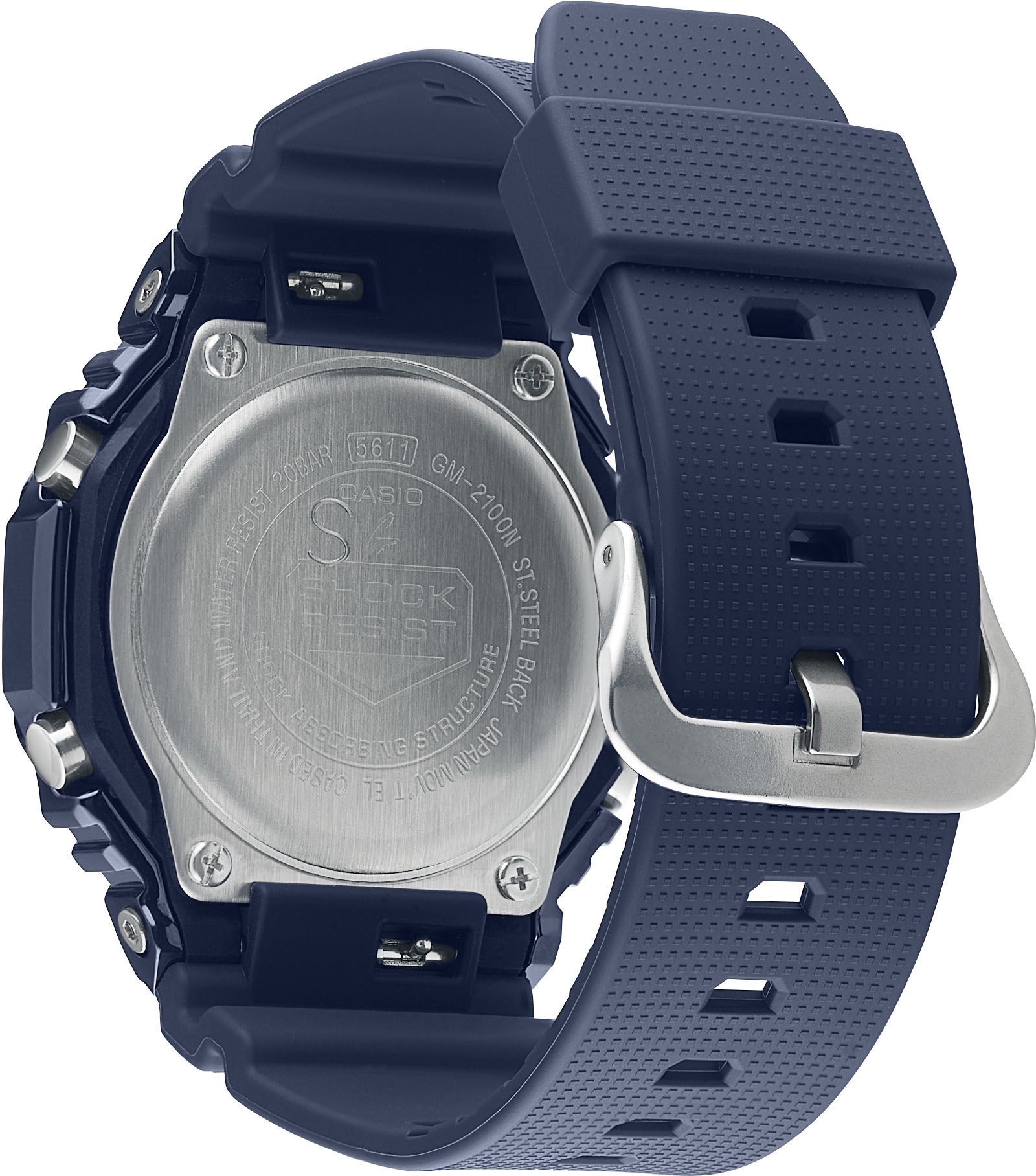 CASIO G-SHOCK Chronograph, Quarzuhr,Armbanduhr,Herrenuhr,digital, bis 20 bar wasserd.Resinarmband