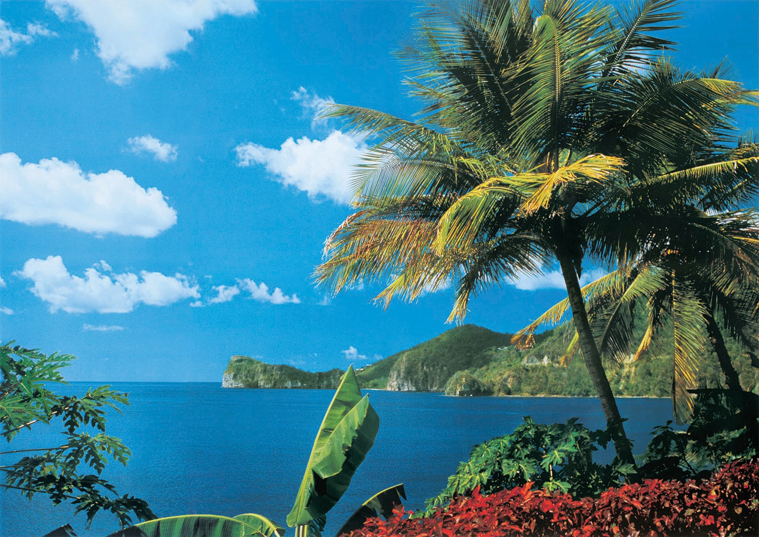 Papermoon Fototapete »St. Lucia« glatt günstig online kaufen