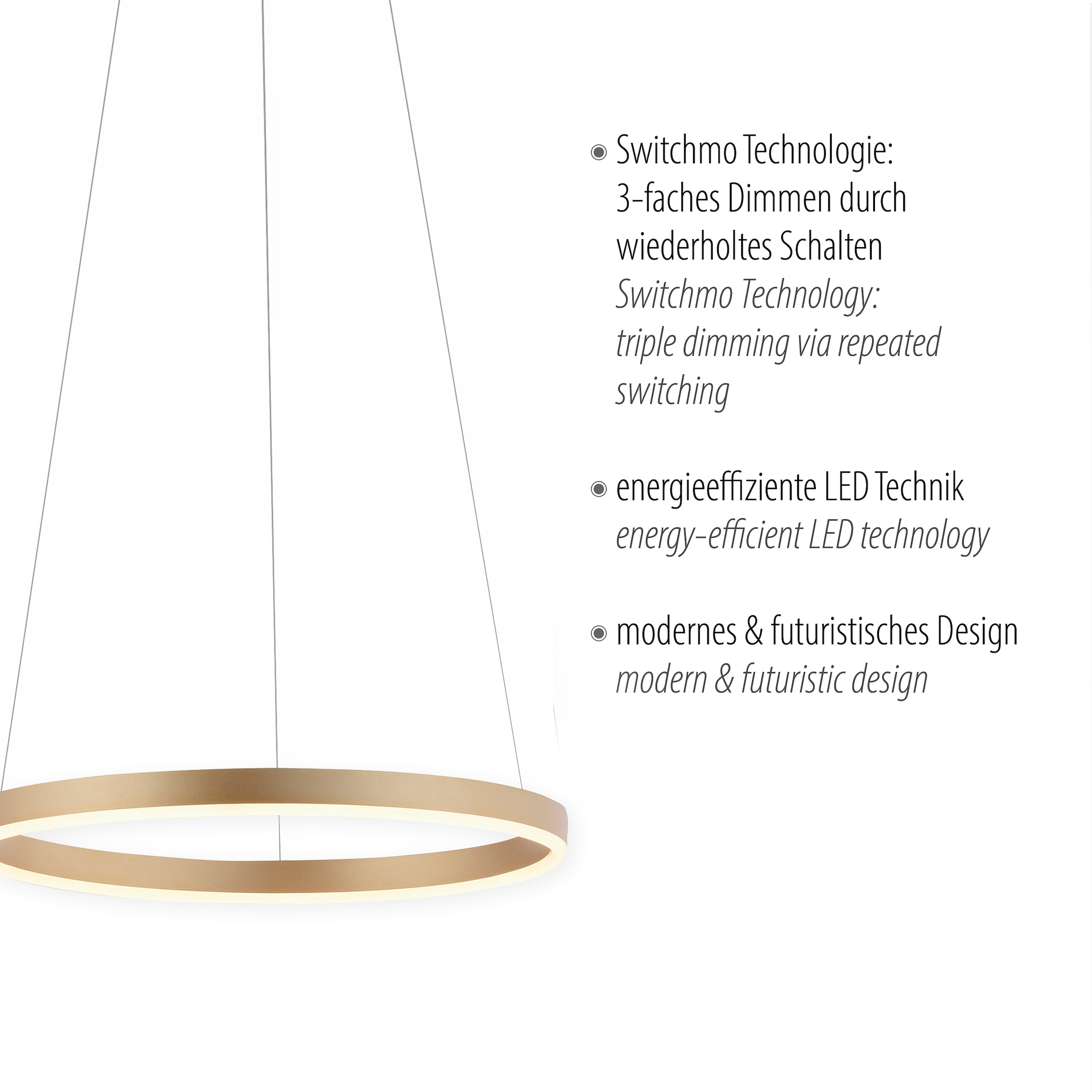 Leuchten Direkt Pendelleuchte »RITUS«, 1 flammig, Leuchtmittel LED-Board | LED fest integriert