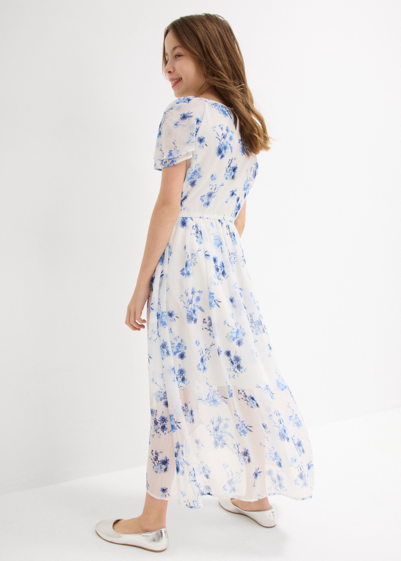 bonprix Chiffonkleid aus Chiffon, mit elastischer Taille