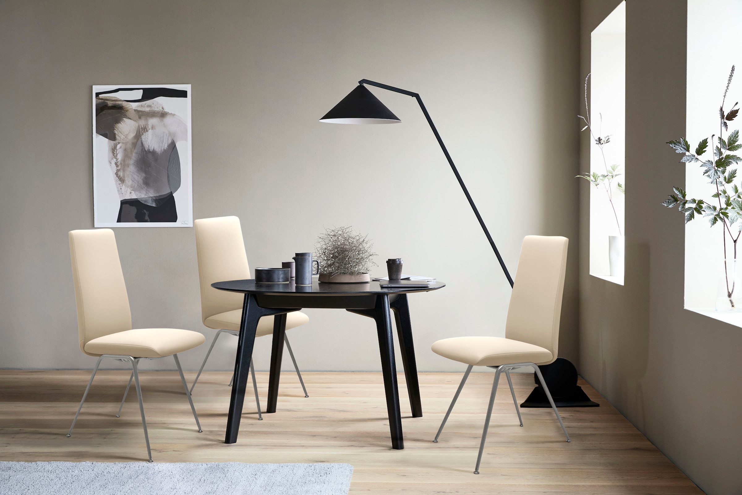 Stressless® Polsterstuhl »Laurel«, Leder PALOMA, High Back, Größe L, mit Beinen aus Stahl in Chrom glänzend