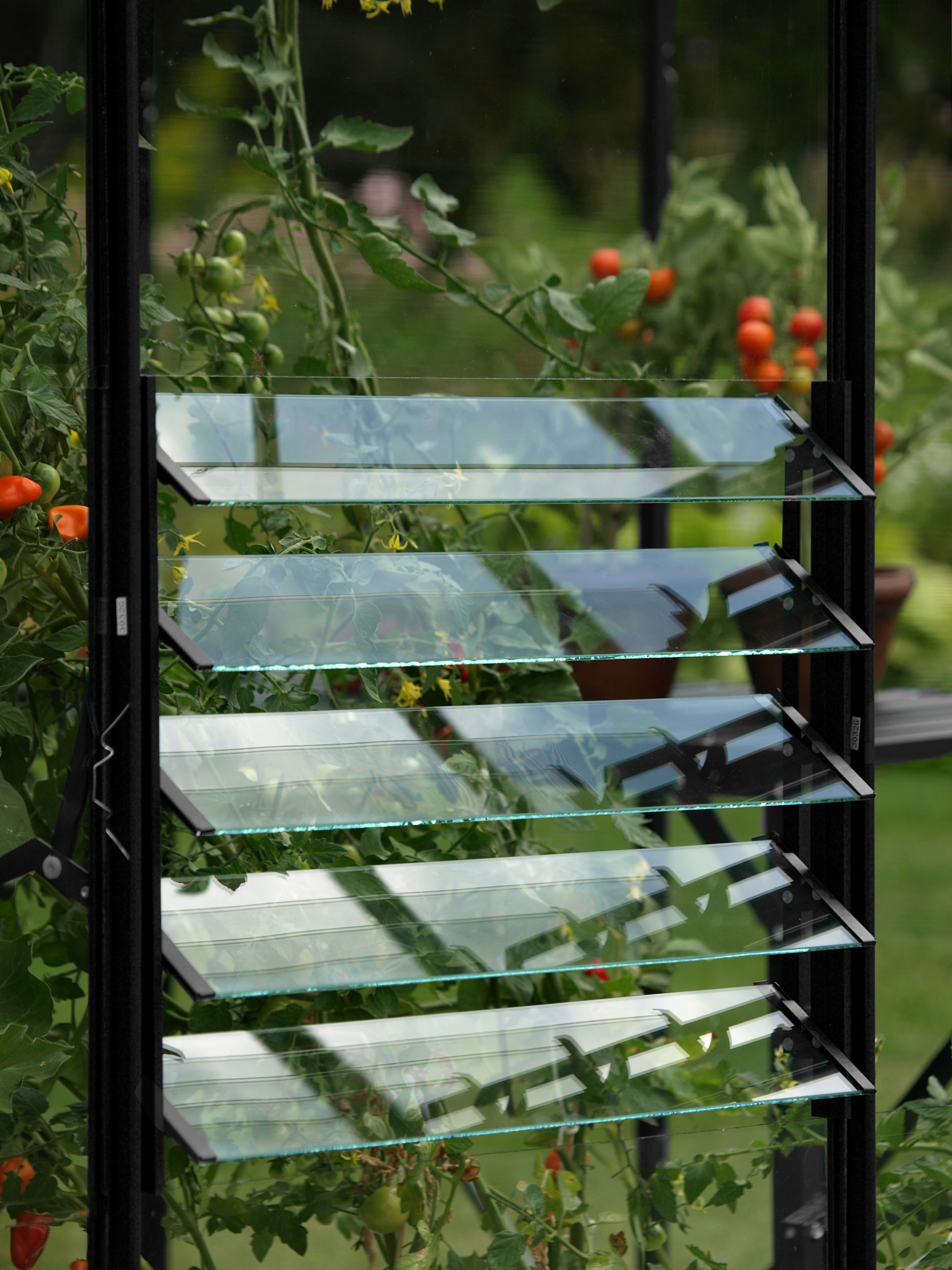 Vitavia Fenster »Lamellenfenster, schwarz, BxH: 61x45 cm«, für Gewächshäuser Venus, Merkur, Mars, Uranus