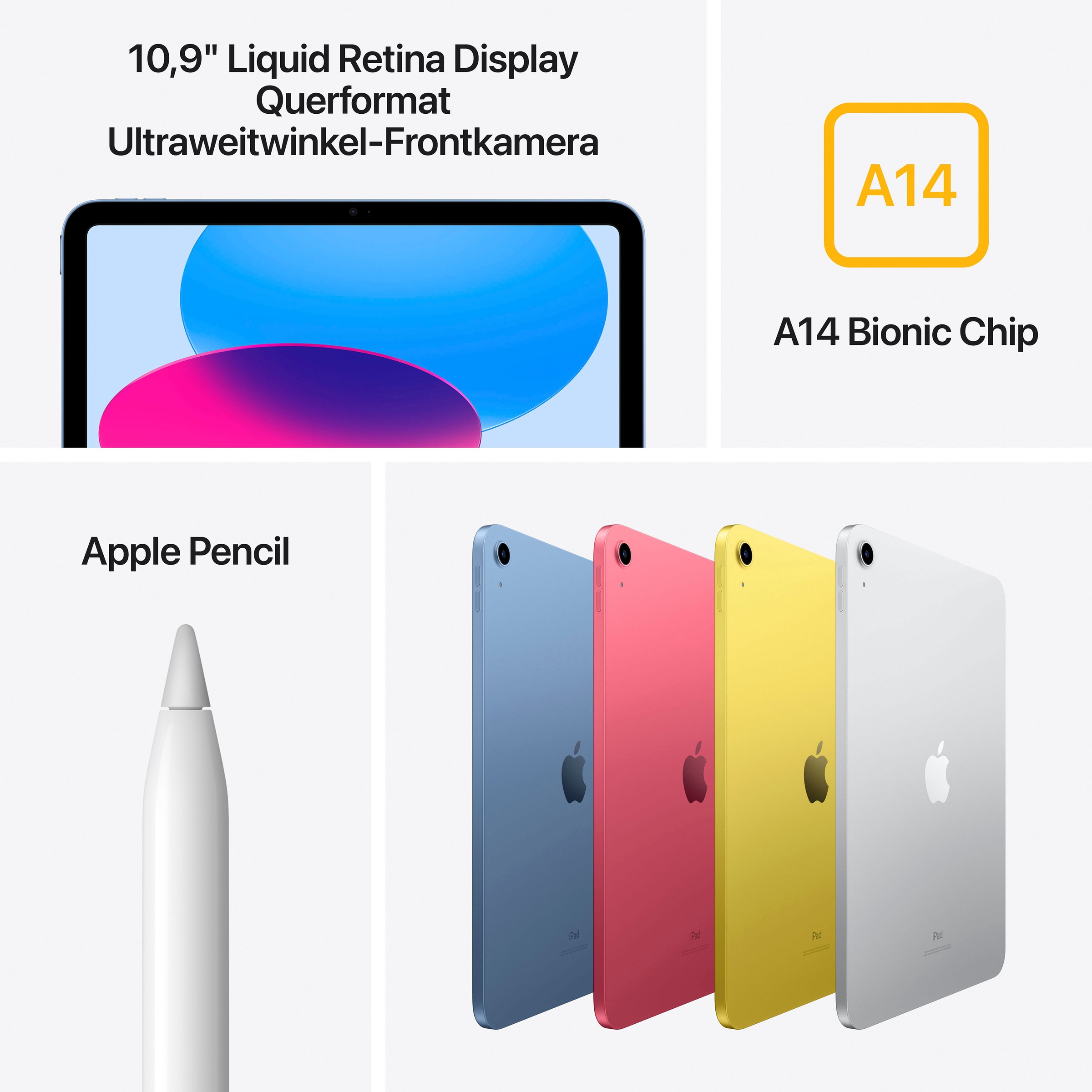 6. Bild von Apple Tablet »iPad 2022 Wi-Fi (10 Generation)«, (iPadOS)