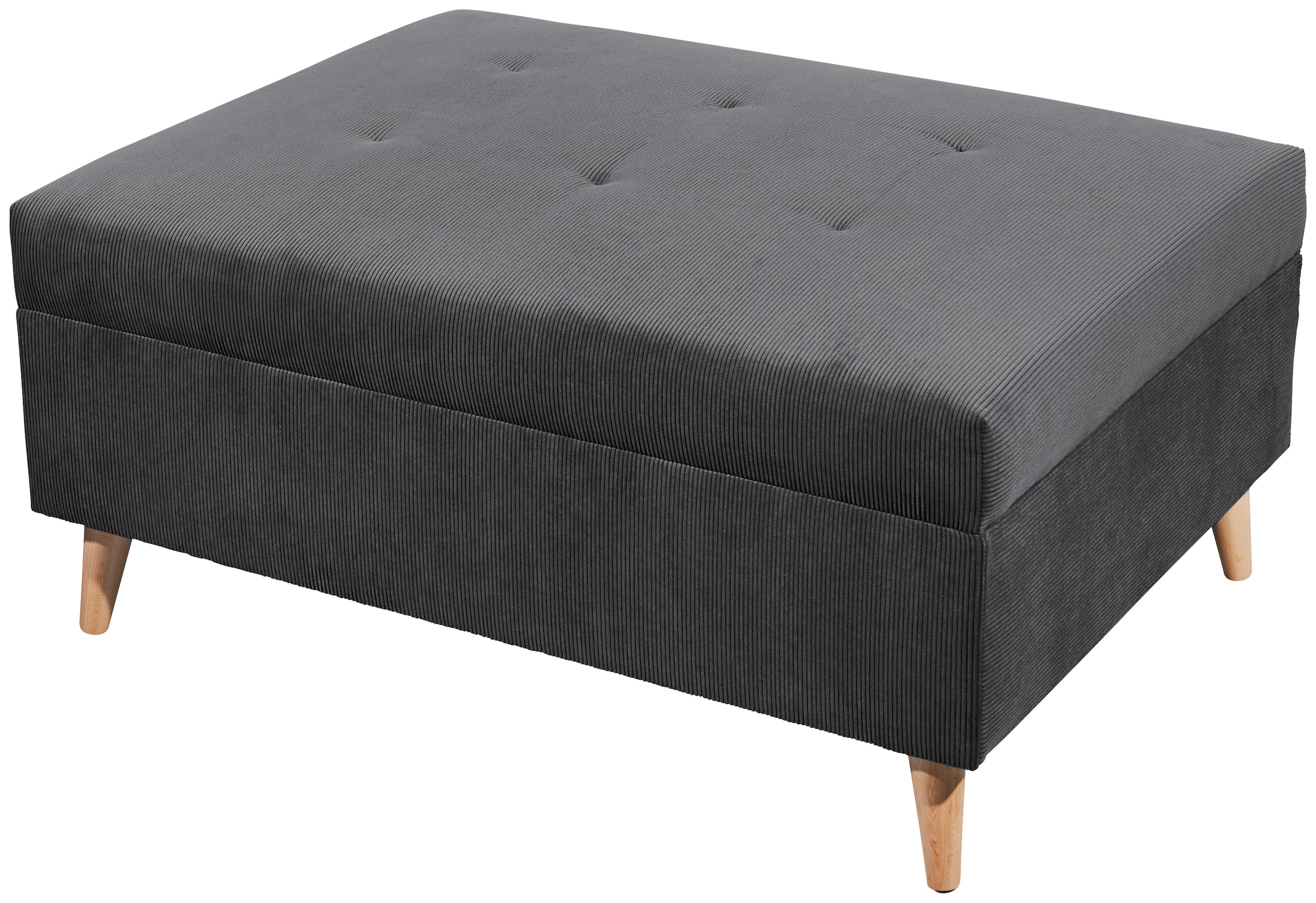 ED EXCITING DESIGN Ecksofa »Calanda L-Form«, mit Hocker & 3 Zierkissen