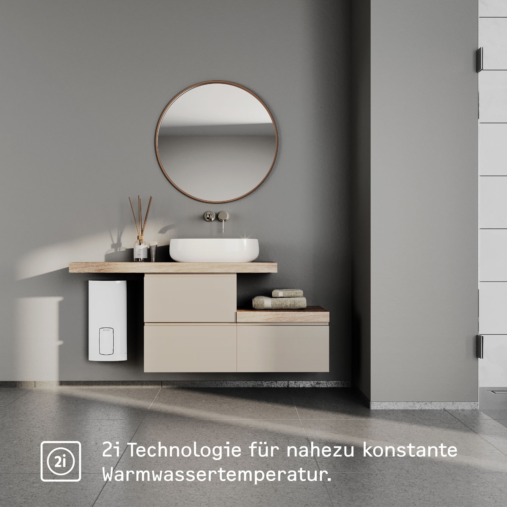 STIEBEL ELTRON Komfort-Durchlauferhitzer »HDB-E 11/13 Trend«, 2i Technologie für nahezu konstante Warmwassertemperatur