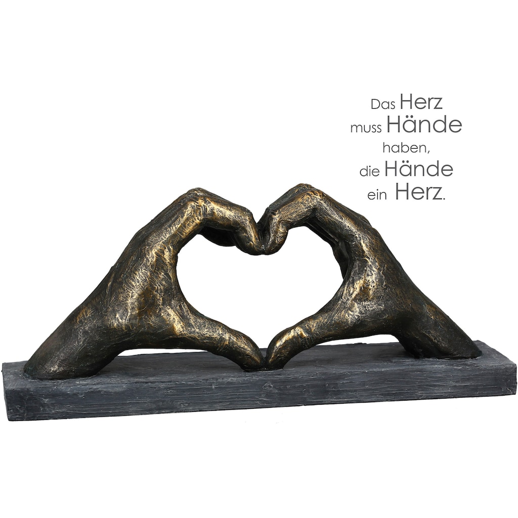 Casablanca by Gilde Wanddekoobjekt »Skulptur "Herz aus Händen"«