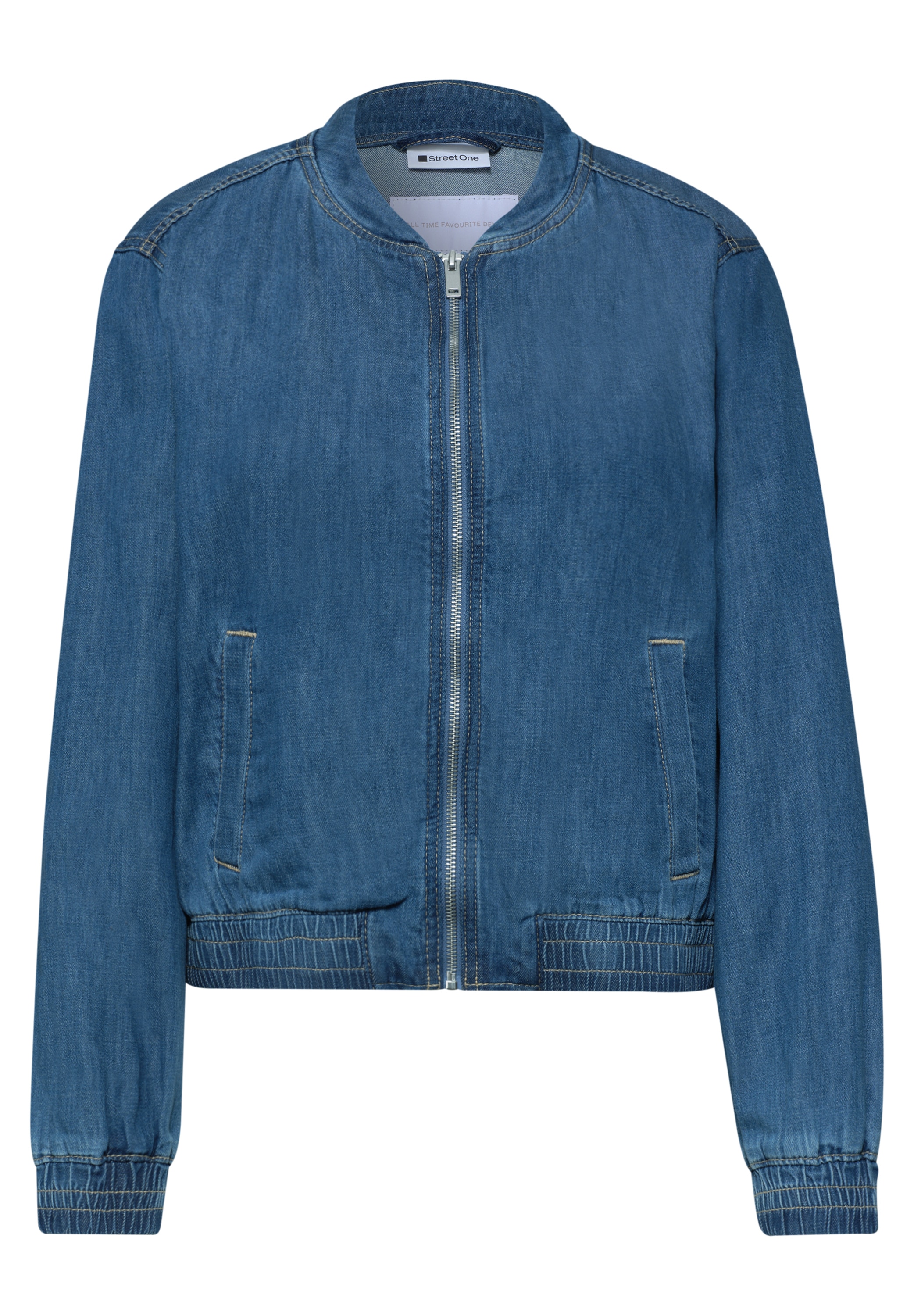 STREET ONE Blouson leicht verkürzter Schnitt, mit Blousonkragen
