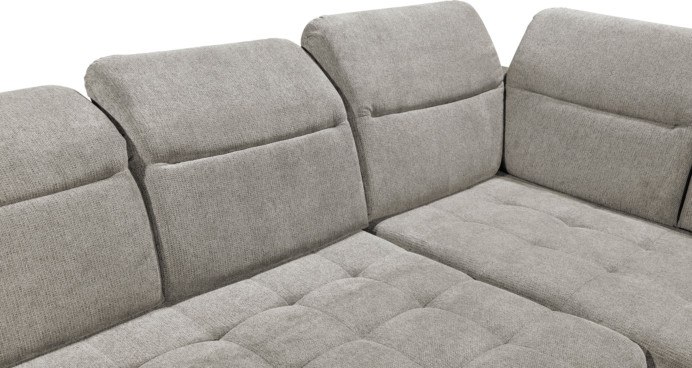 ED EXCITING DESIGN Ecksofa »Rockdale L-Form mit Bettfunktion, Bettkasten«, Kopfteilverstellung, Sitztiefenverstellung & USB-Port