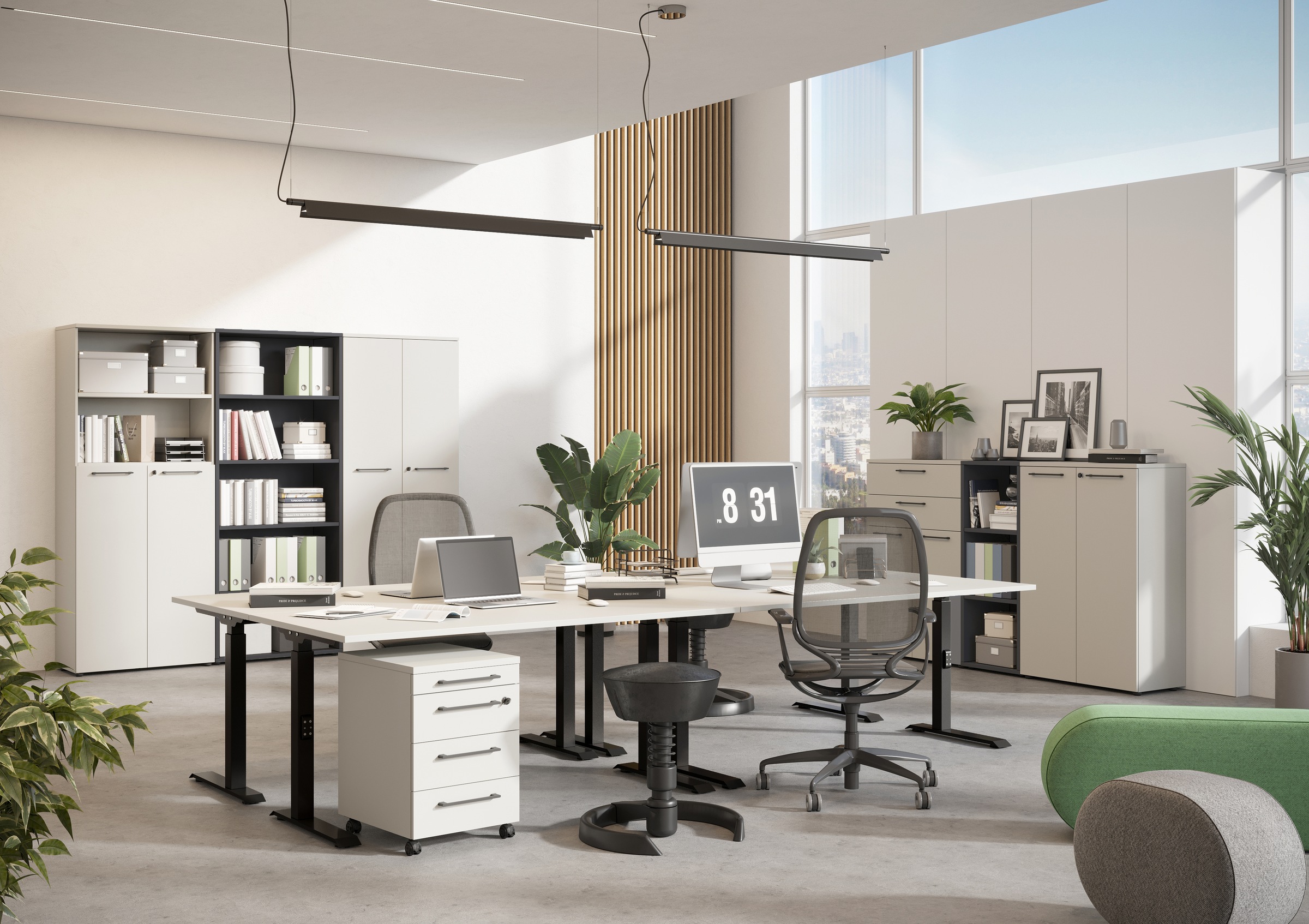 GERMANIA Eckverbindungsplatte "Agenda" mit Stützfuß aus Metall günstig online kaufen