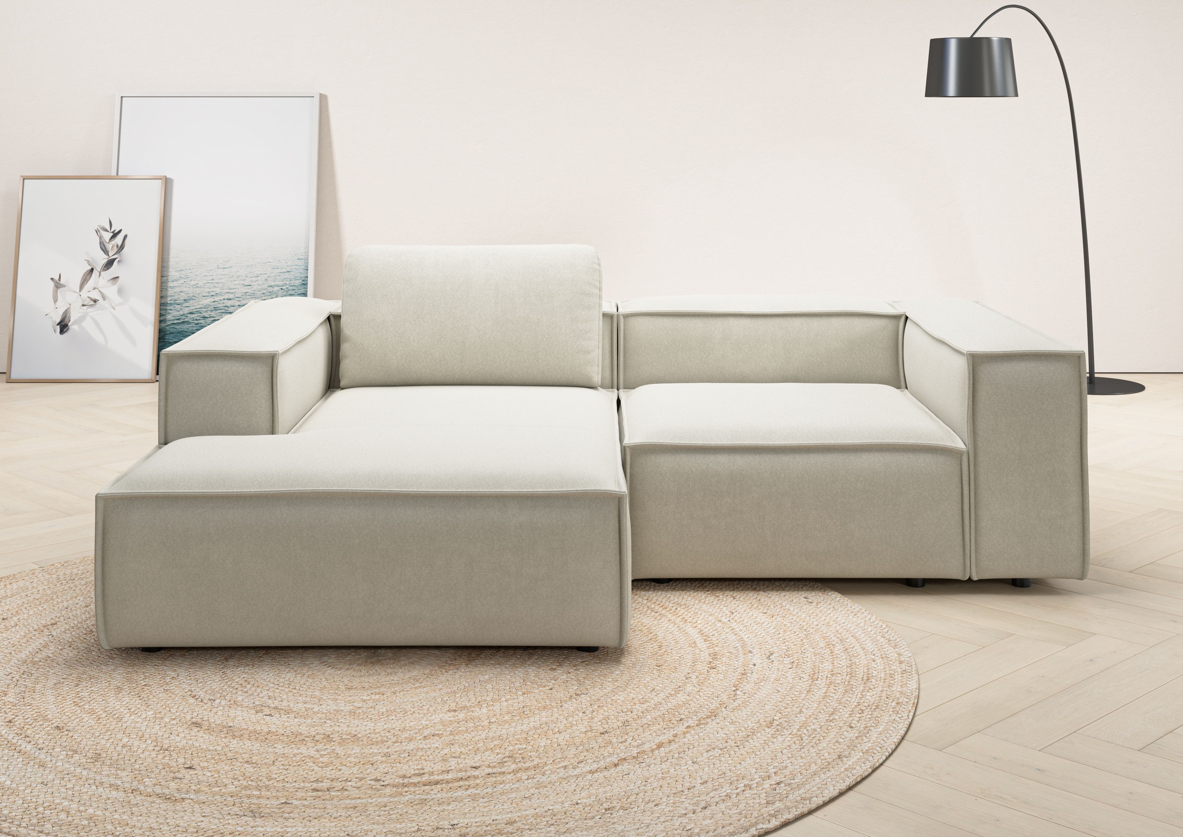 Home affaire Ecksofa »Watertown, kompakte L-Form, 246 cm breite für kleiner günstig online kaufen