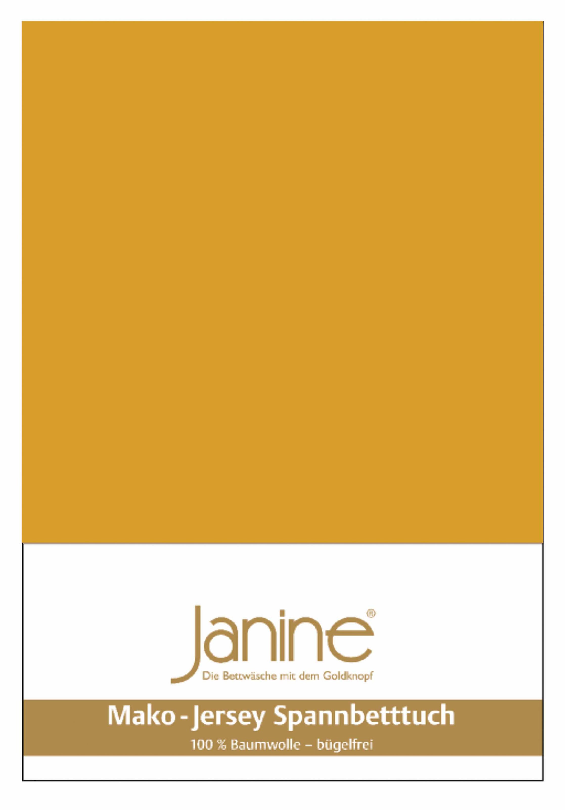 Janine Spannbettlaken »MAKO-FEINJERSEY 5007/«, (1 St.), mit Rundumgummizug