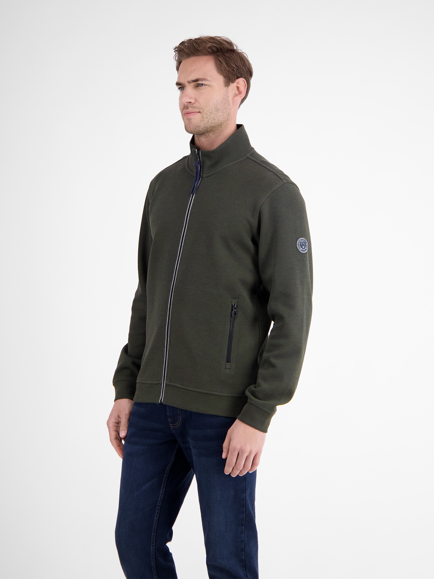 LERROS Sweatjacke »LERROS Sweatjacke in weicher Strukturqualität«