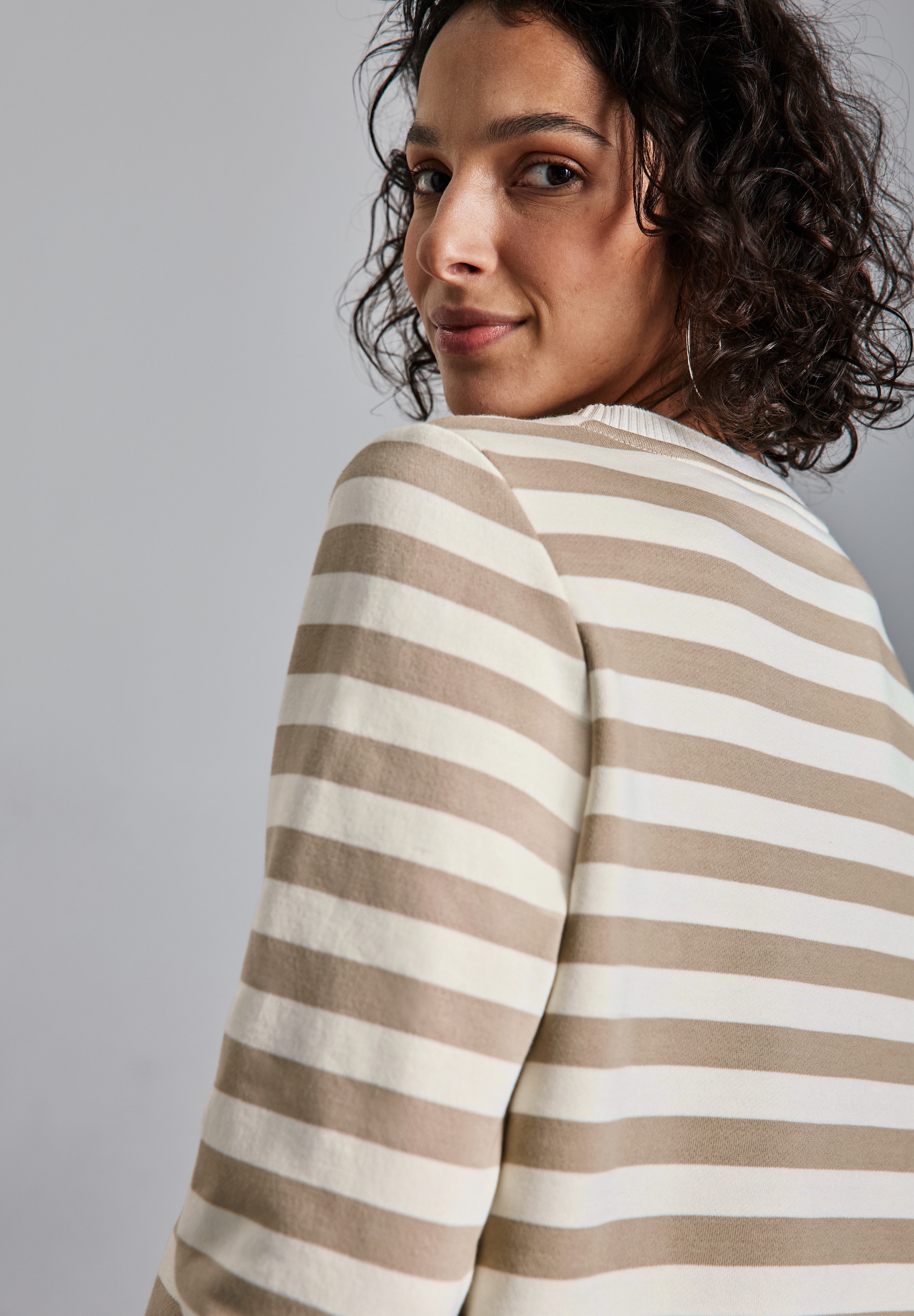 STREET ONE Sweater, im Streifen-Look