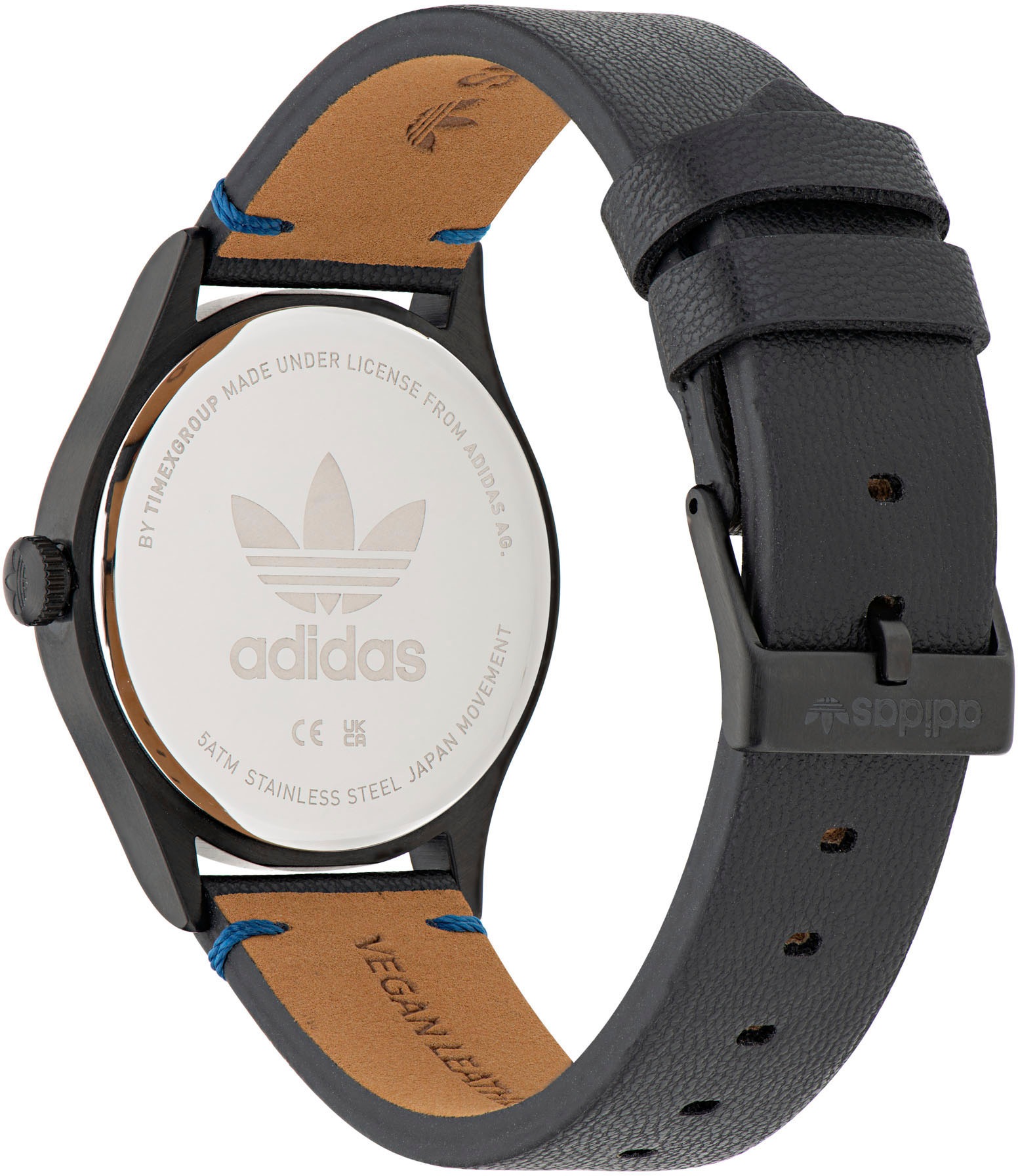 adidas Originals Solaruhr »PROJECT ONE STEEL«, Armbanduhr, Damenuhr, Herrenuhr, Lederarmband