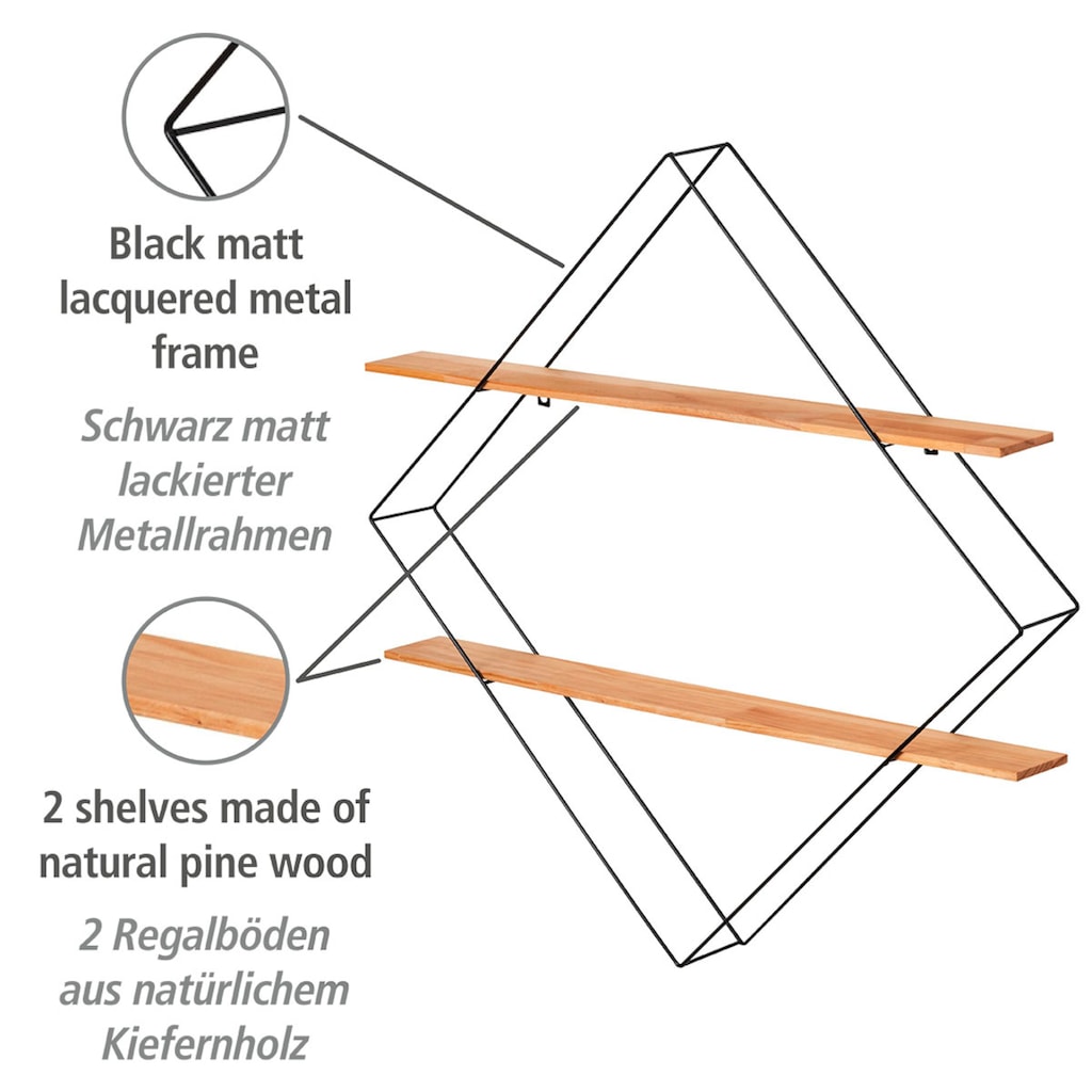 WENKO Wandregal »Geo«