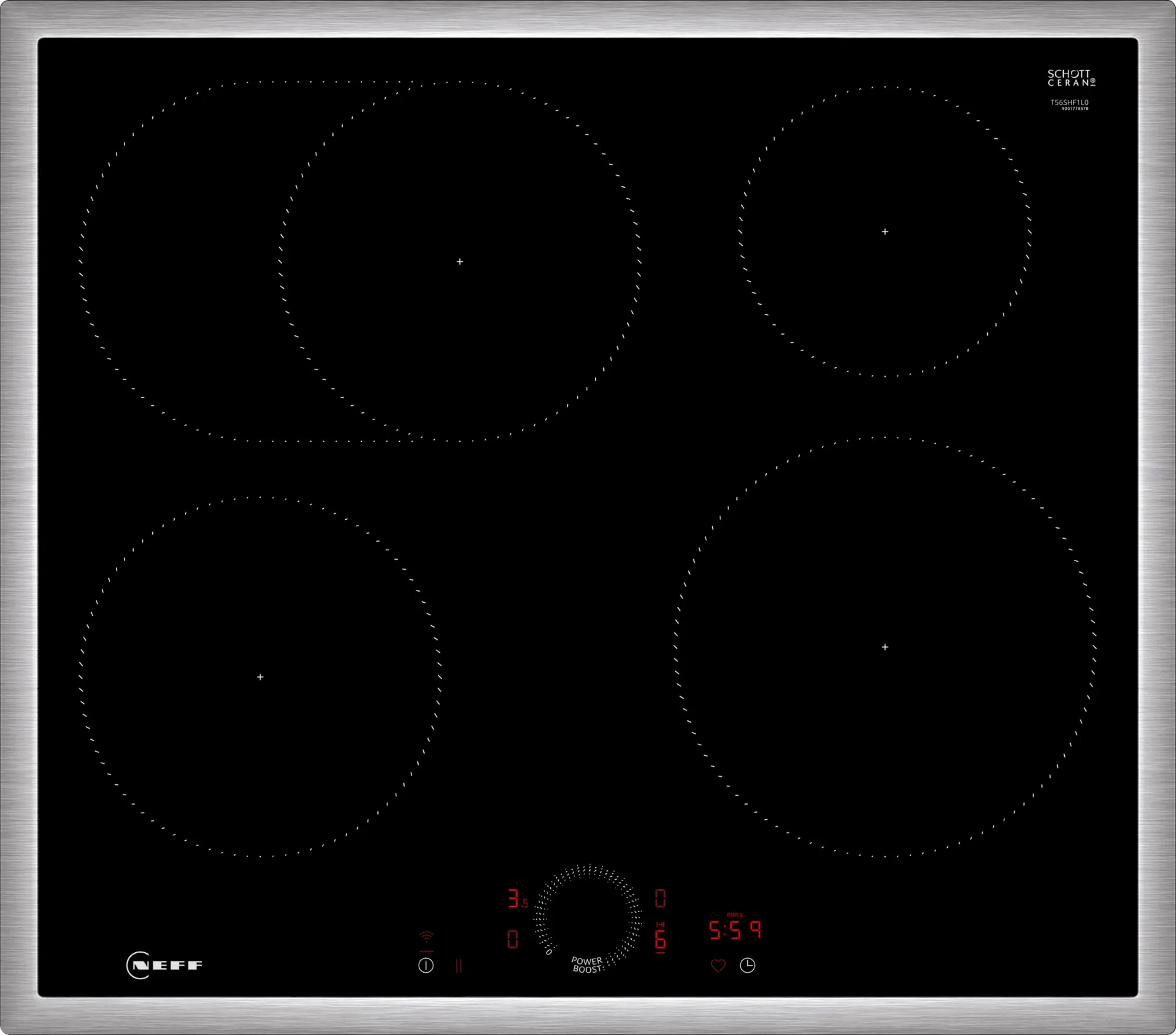 NEFF Induktions-Kochfeld von SCHOTT CERAN® »T56SHF1L0«, mit virtueller Twis günstig online kaufen