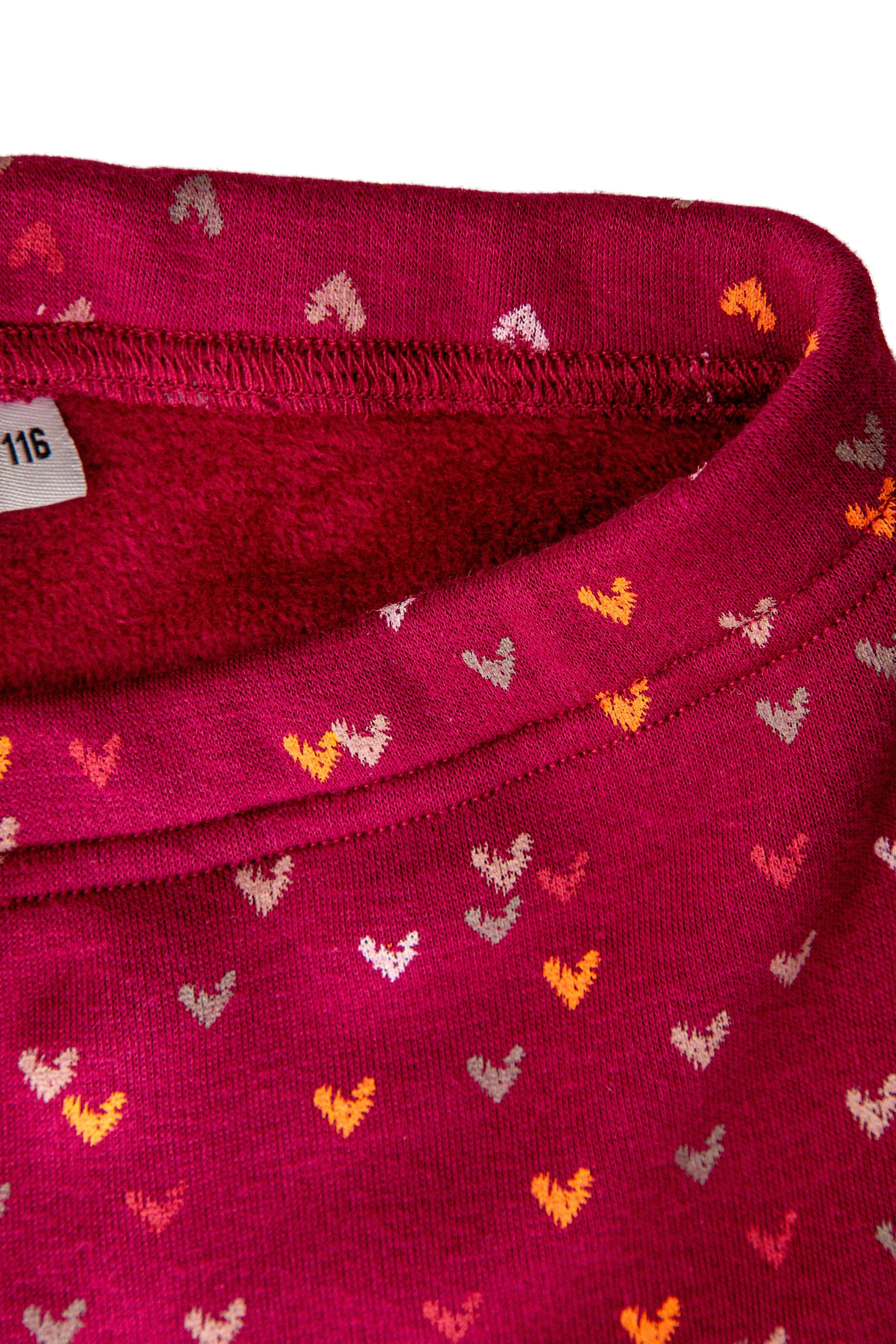 happy girls Strickleggings  im süßen Herzchen-Allover
